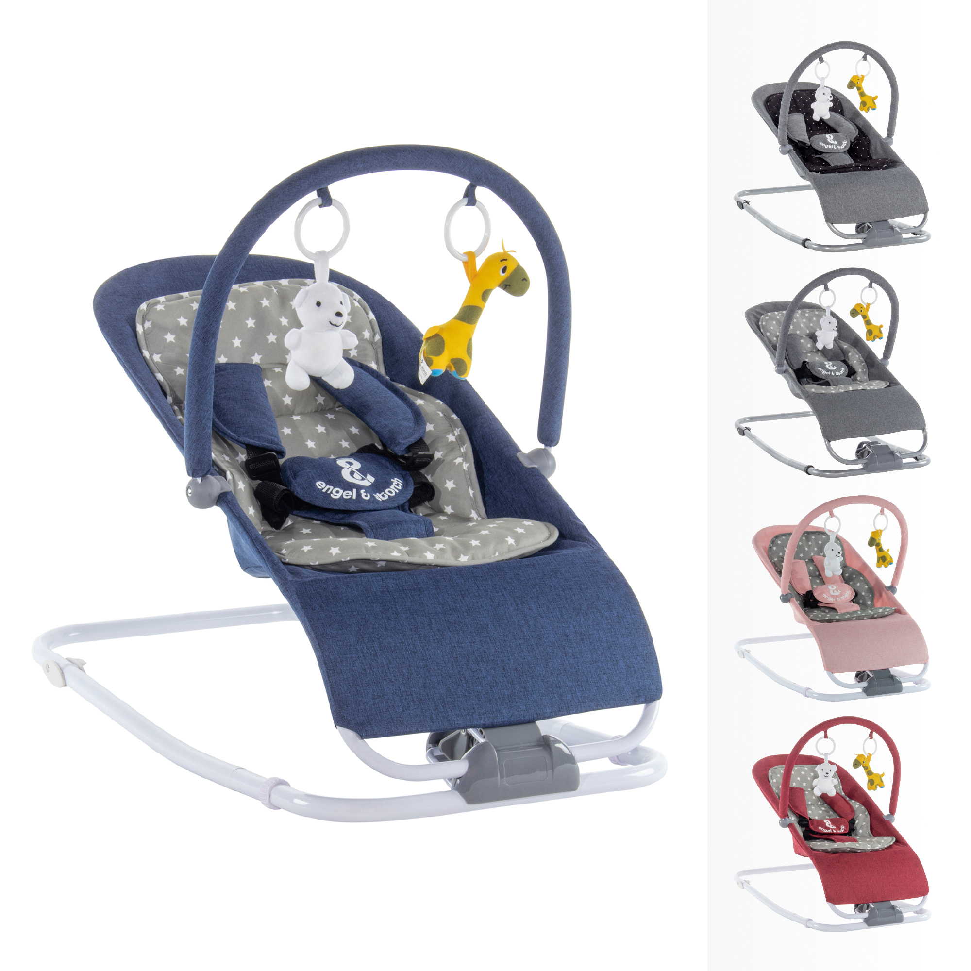 VIENO Baby bouncer with removable cover and play arch VIENO Baby bouncer with removable cover and play arch
