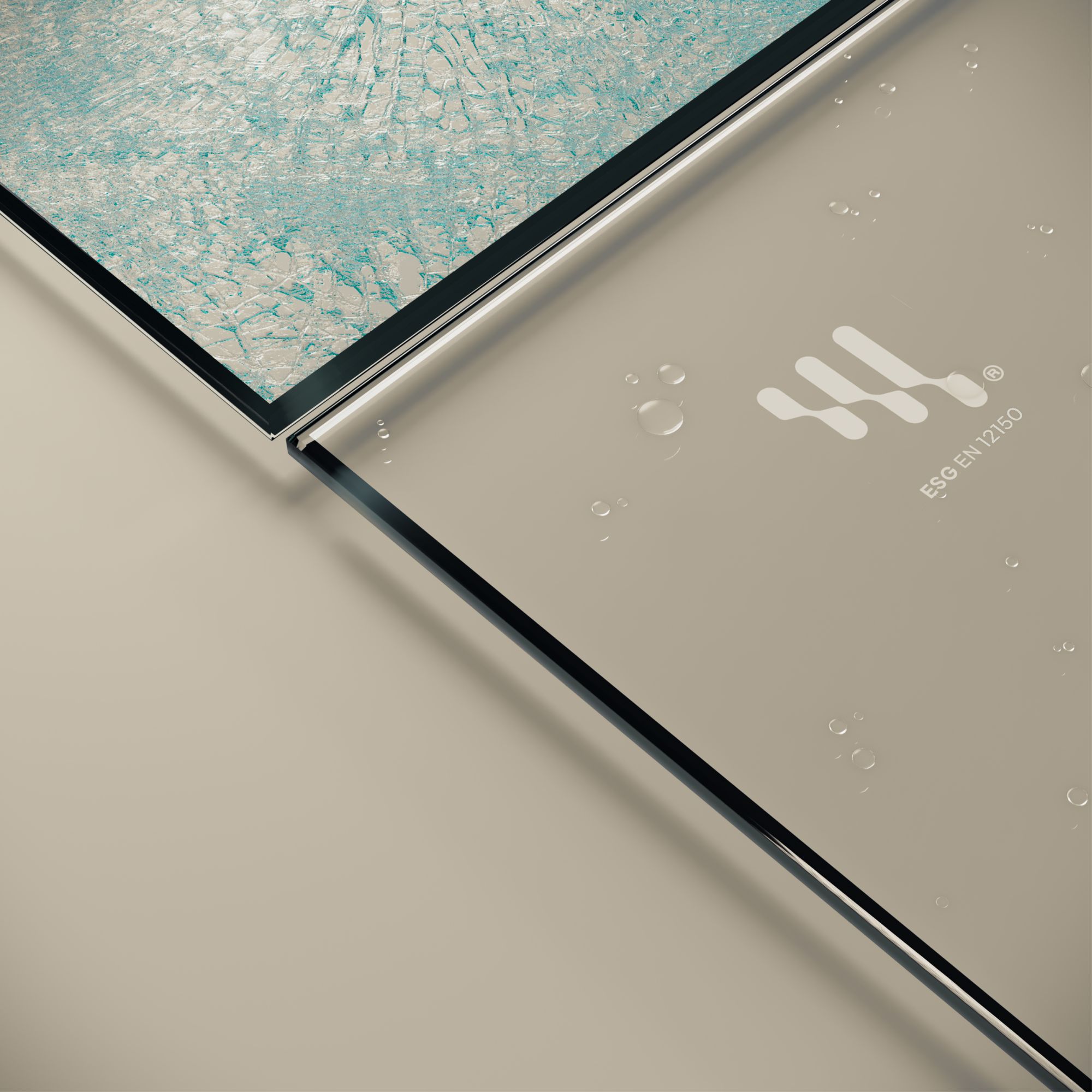 Eckeinstieg Alice mit Klapptüren aus ESG Sicherheitsglas