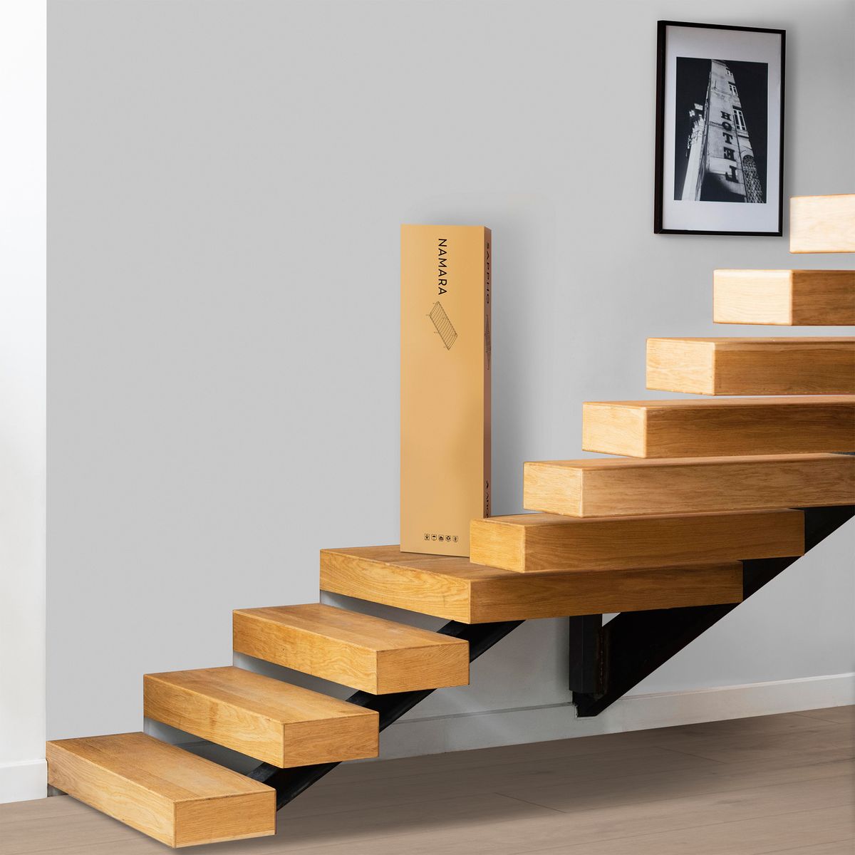 Gästebett Metallbett Namara Black mit Stauraum 90x200cm