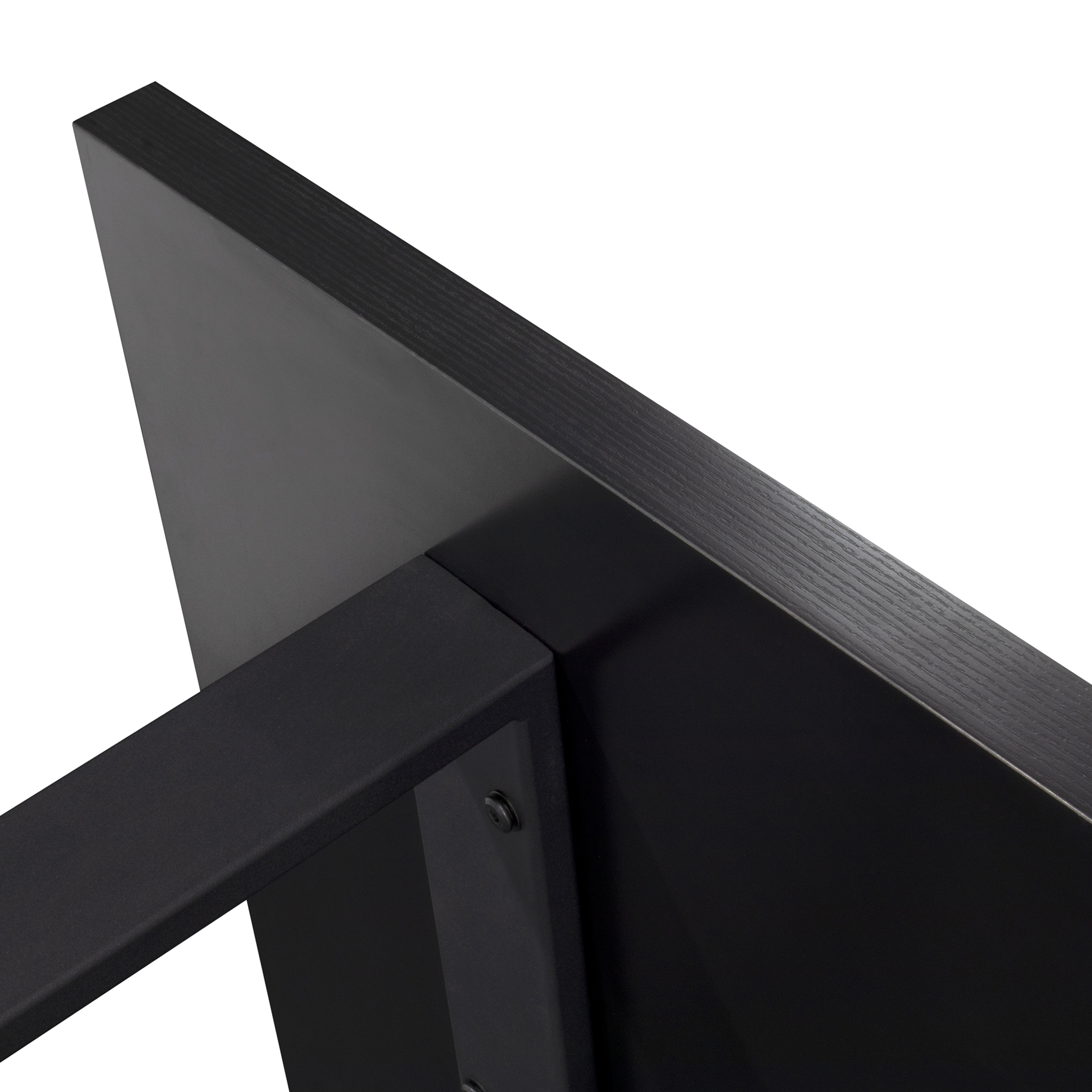 Esszimmertisch MACON Kufentisch Holztisch Esstisch - Schwarz + Industrial 140x 80 cm