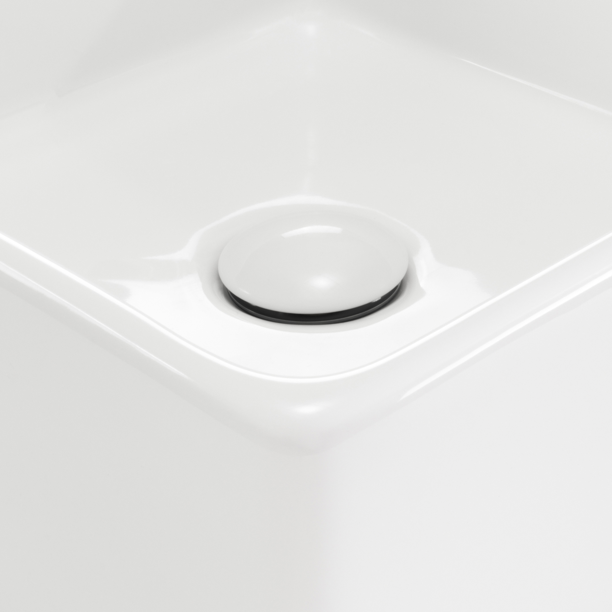 Design Keramik Waschbecken Saline in Weiß