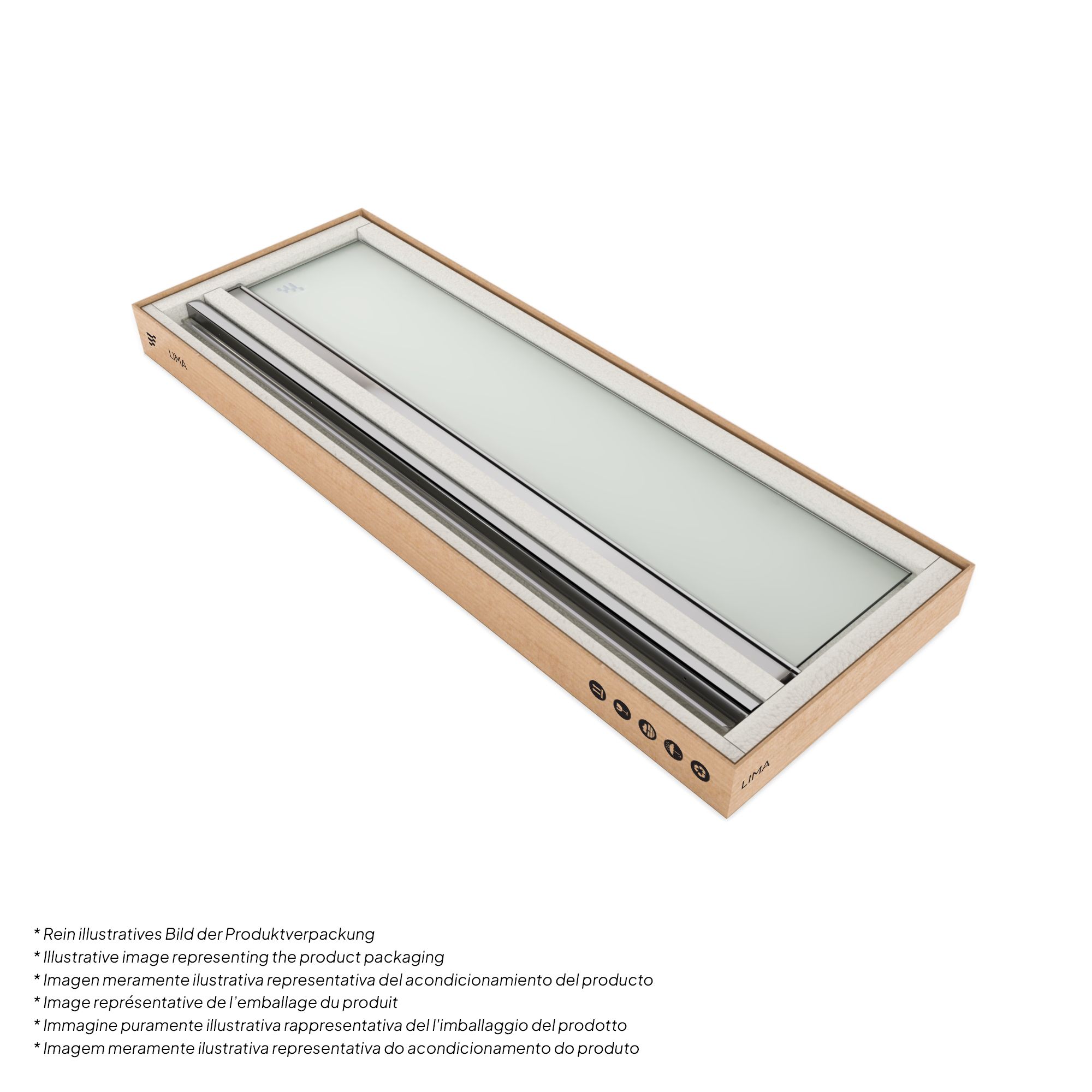 Duschtür Lima mit Pendeltüren 68-140 cm aus satiniertem ESG Sicherheitsglas
