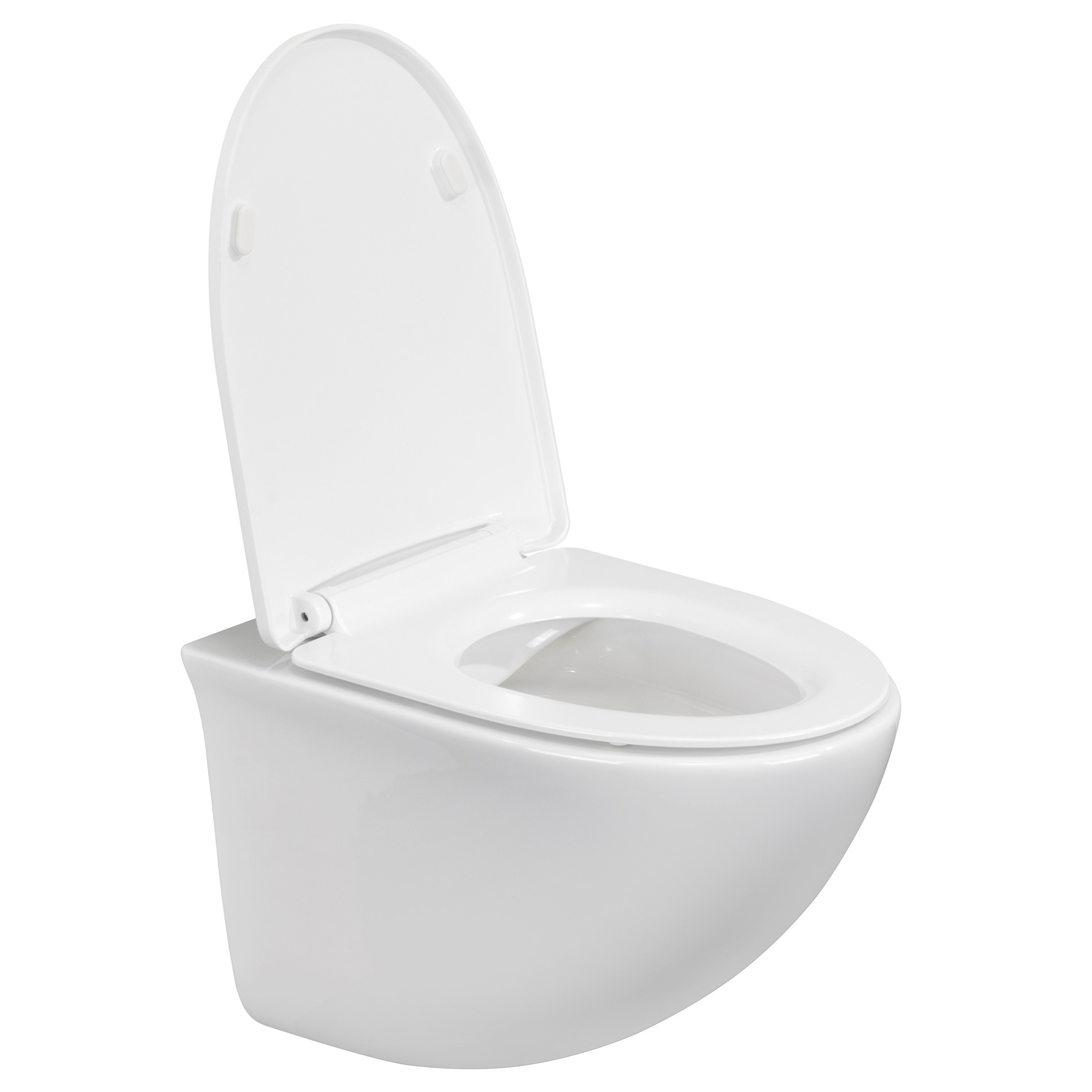Toilette Hänge WC Spülrandlos inkl. WC Sitz mit Softclose Absenkautomatik + abnehmbar Dora Toilette Hänge WC Spülrandlos inkl. WC Sitz mit Softclose Absenkautomatik + abnehmbar Dora