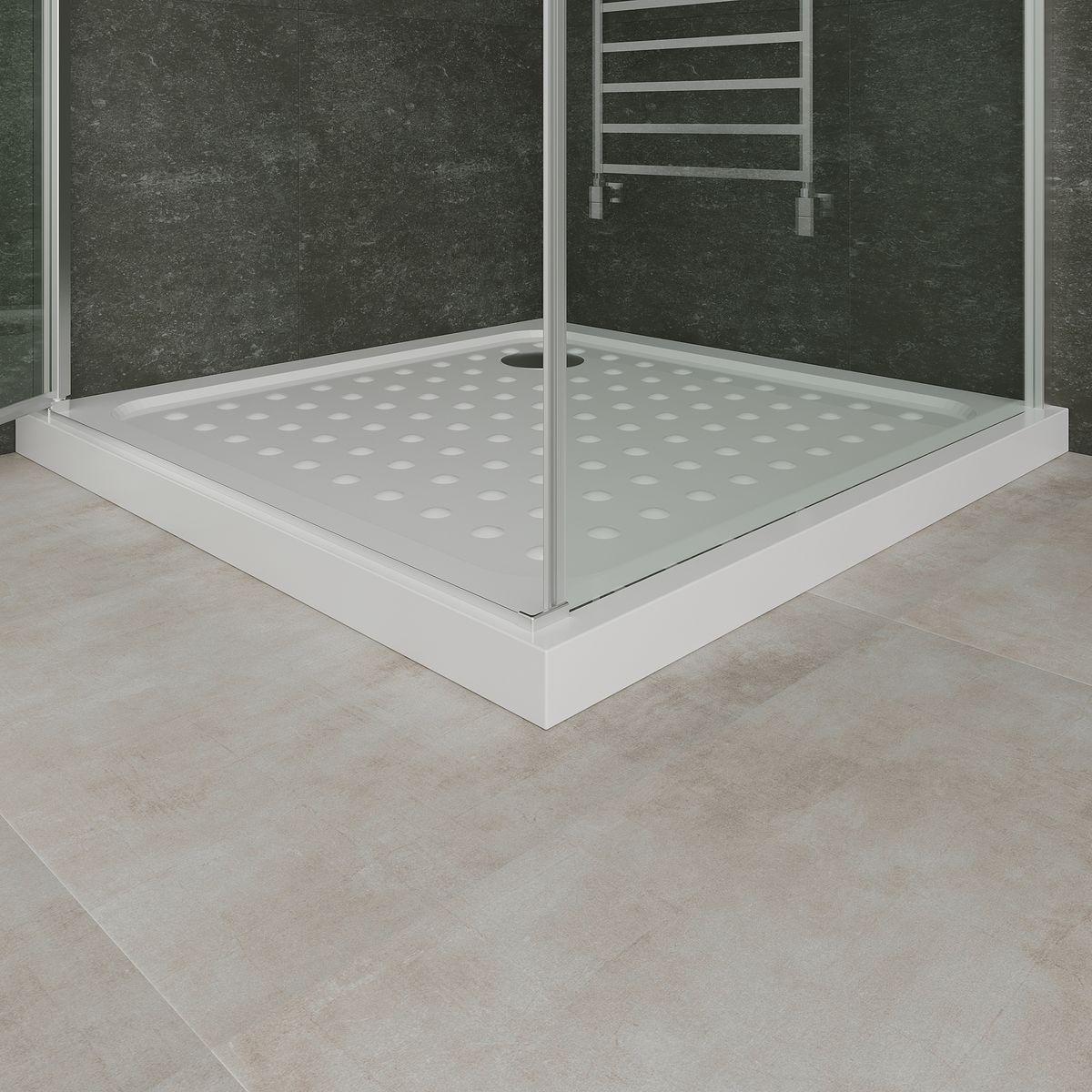 Fronteinstieg Hellen mit Klapptür aus ESG Sicherheitsglas Fronteinstieg Hellen mit Klapptür aus ESG Sicherheitsglas