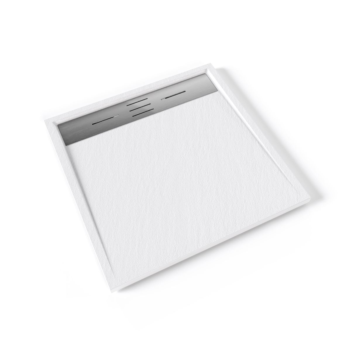 SMC Duschwanne Hiemal in Schieferoptik inkl. Ablaufgarnitur Weiß 100x100 cm SMC Duschwanne Hiemal in Schieferoptik inkl. Ablaufgarnitur Weiß 90x90 cm