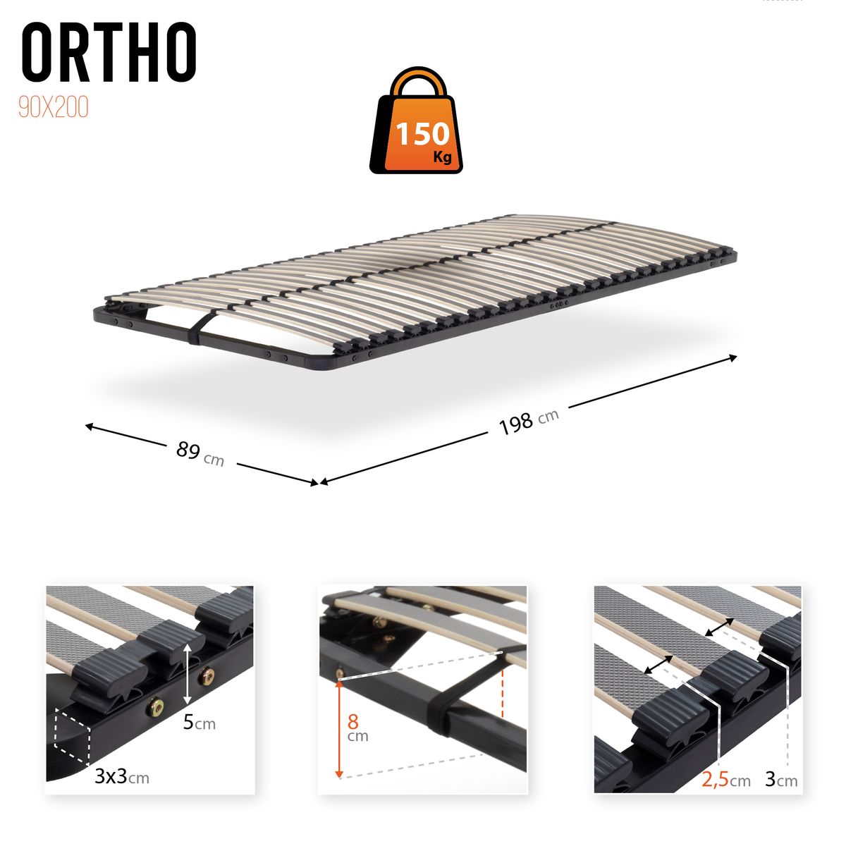 Ortho 90x200 cm Ortho 90x200 cm