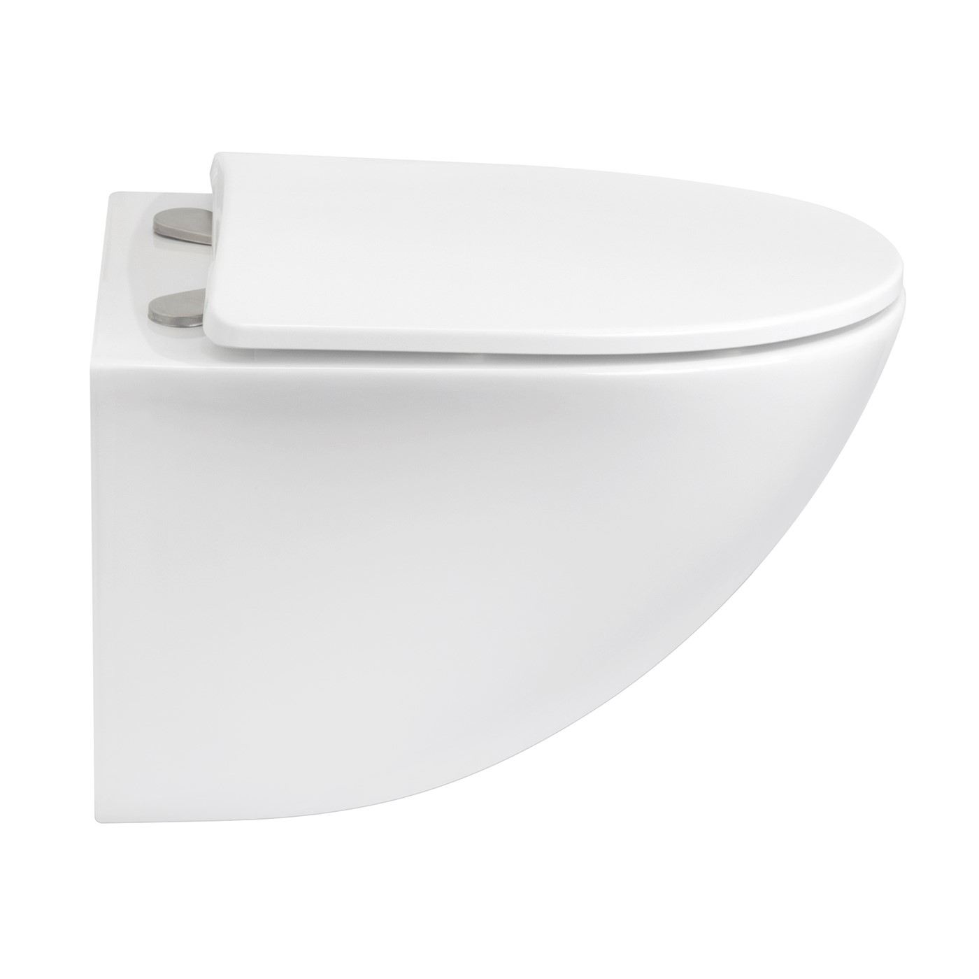 Toilette Hänge WC Spülrandlos inkl. WC Sitz mit Softclose Absenkautomatik + abnehmbar Dora