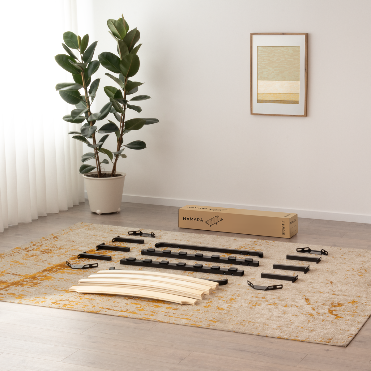Metallbett Namara Black 90x200cm