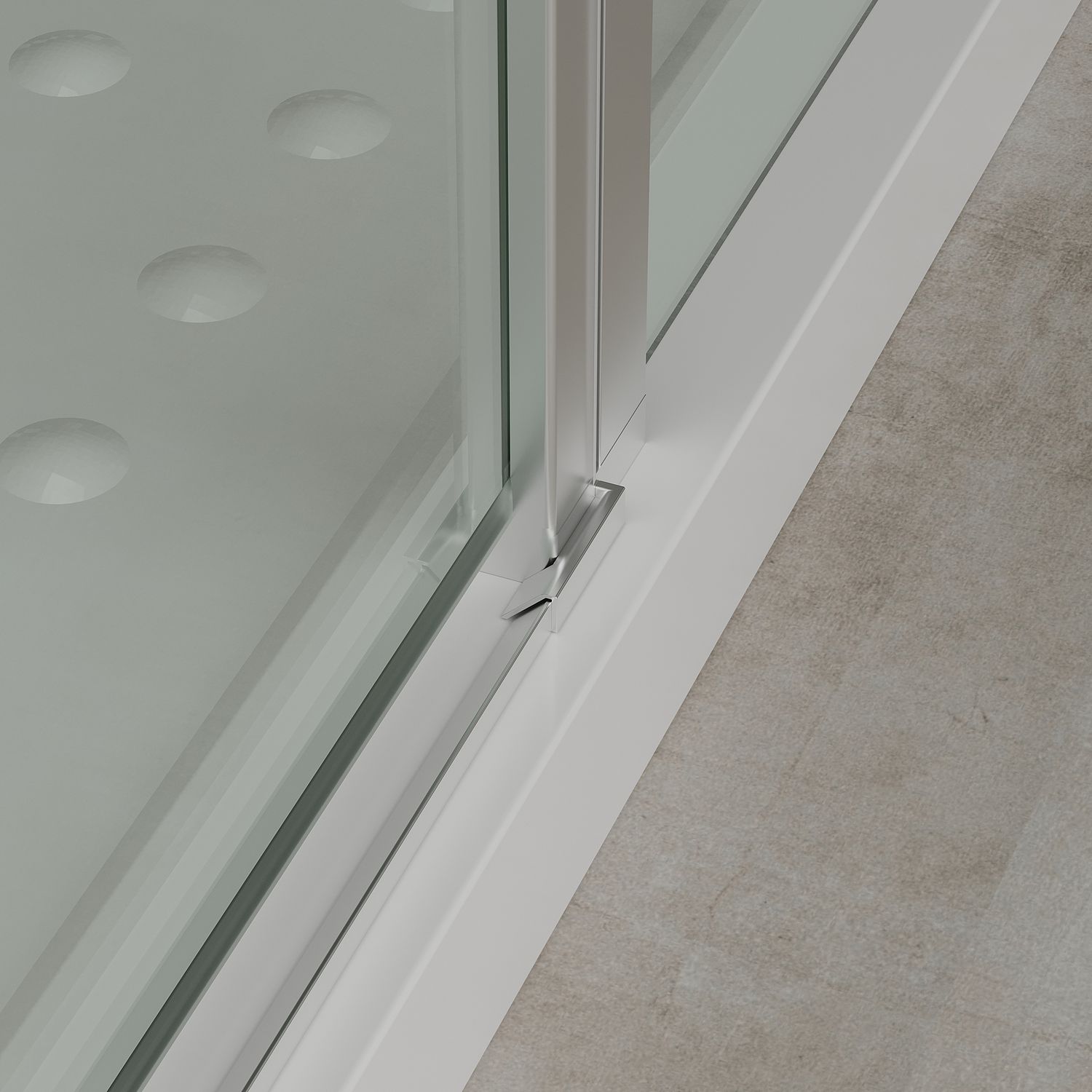 Eckeinstieg Linda mit Klapptüren aus ESG Sicherheitsglas Eckeinstieg Linda mit Klapptüren aus ESG Sicherheitsglas