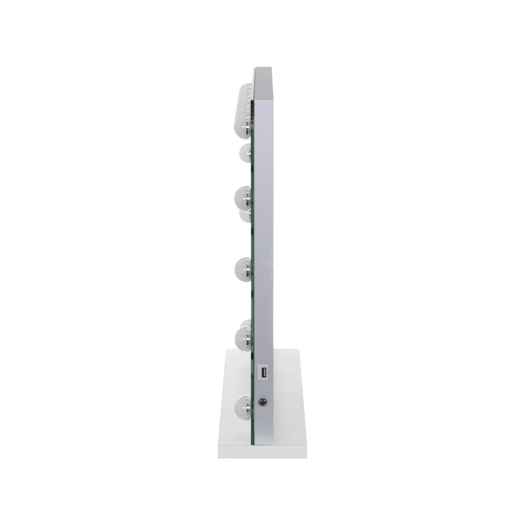 Schminkspiegel Bulb STAND mit 15 dimmbaren LED-Lampen Weiß
