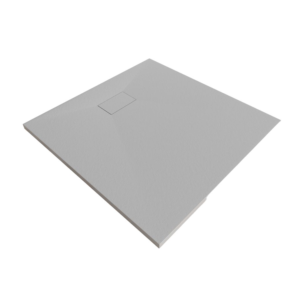 SMC Duschwanne Boreal in Stein-Optik inkl. Ablaufgarnitur - Grau SMC Duschwanne Boreal in Stein-Optik inkl. Ablaufgarnitur - Grau 100x100 cm