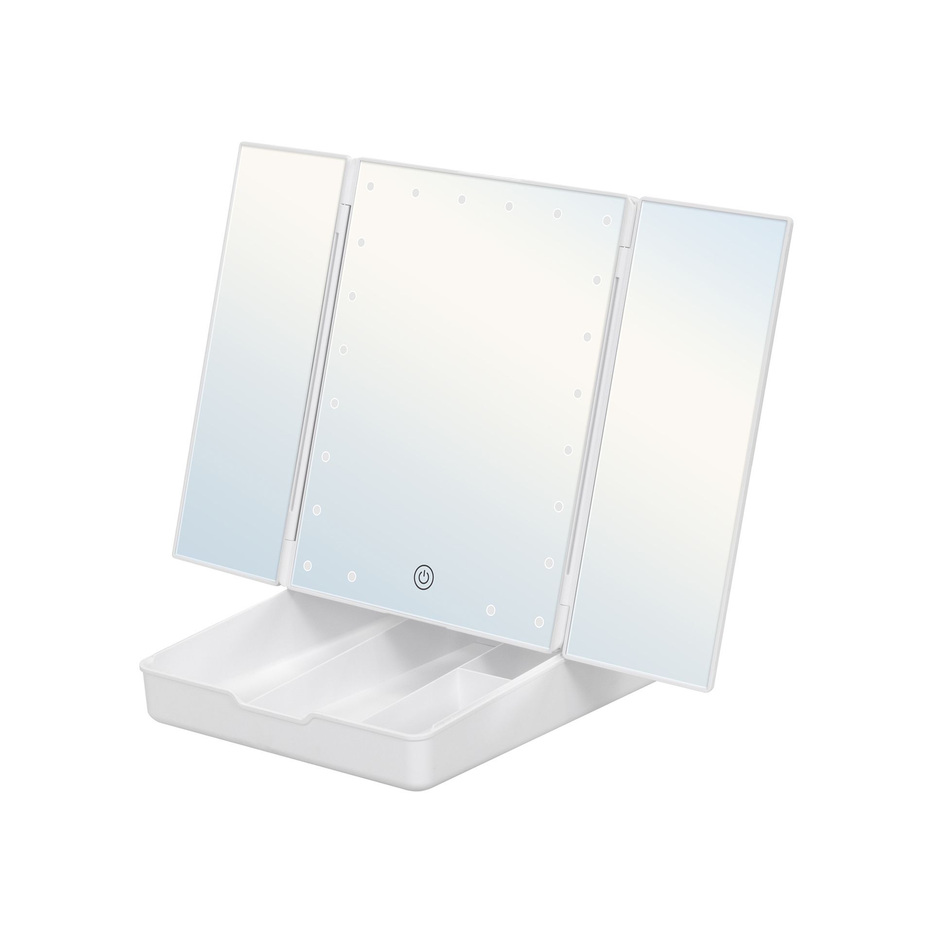 Schminkspiegel mit Vergrößerung MakeUp BOX, mit 21 dimmbaren LED-Lampen Schminkspiegel mit Vergrößerung MakeUp BOX, mit 21 dimmbaren LED-Lampen