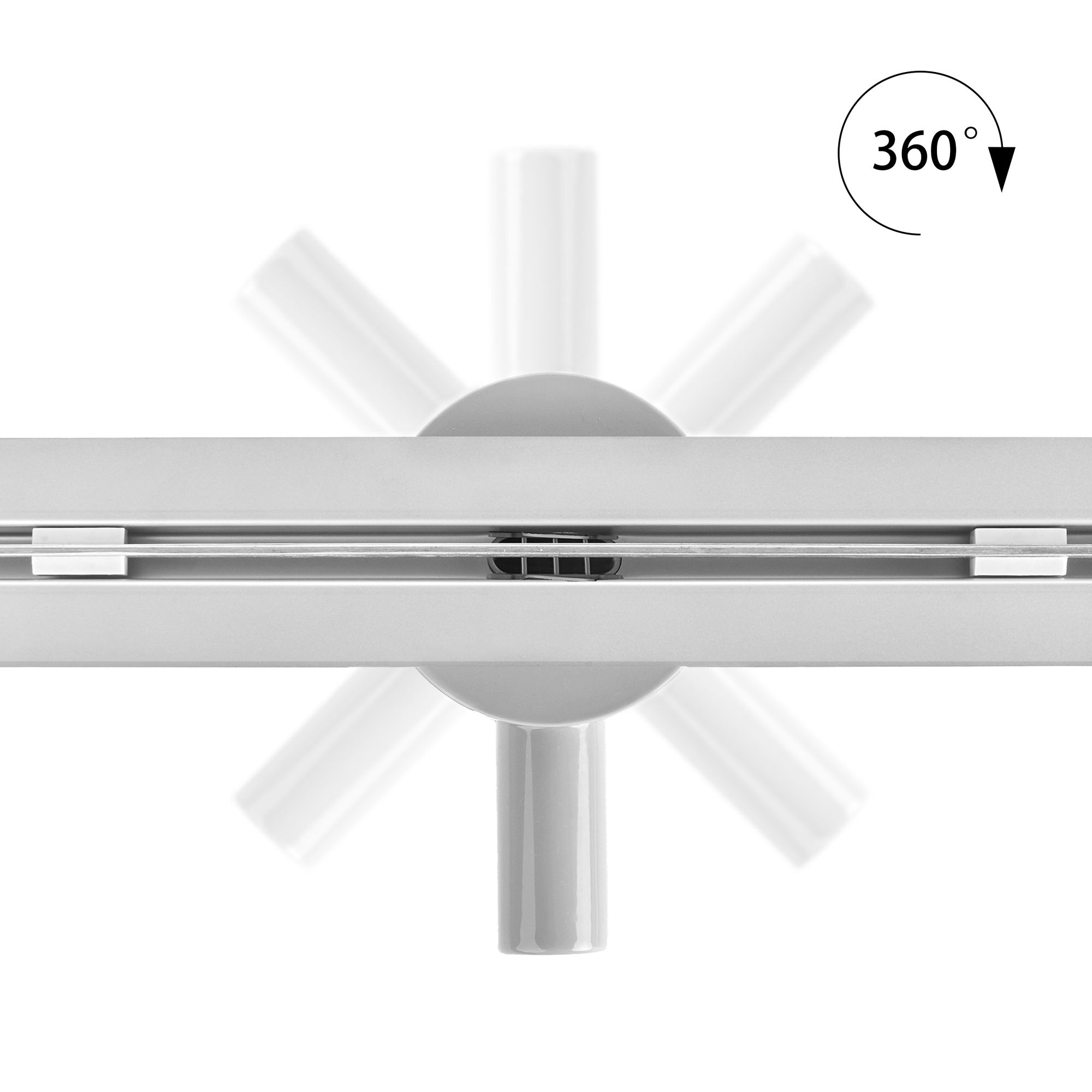 Duschrinne aus Edelstahl mit Randablauf für flache Installation Linear B9 110cm