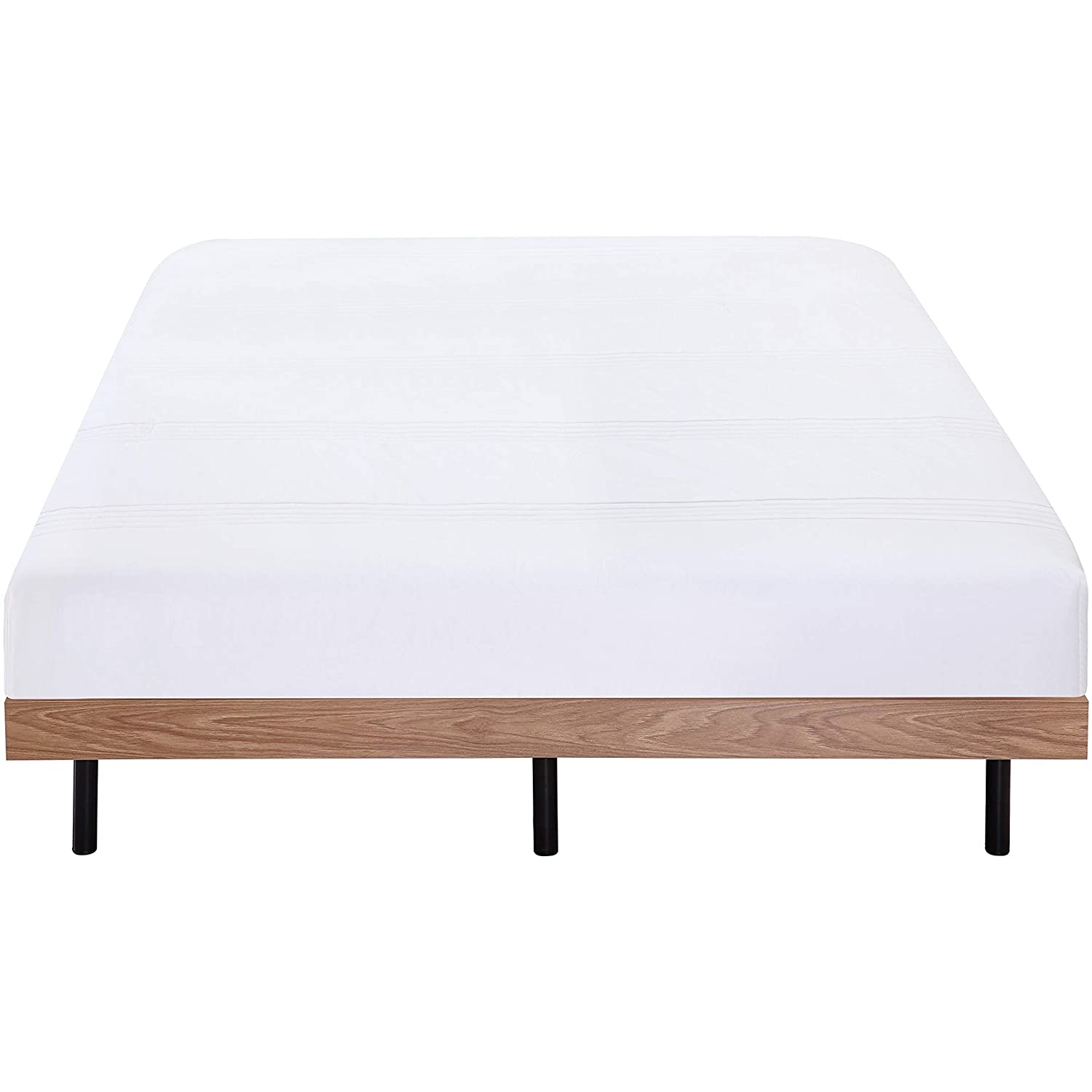 Holz-Rahmenbett - 140x200 cm Eiche hell Holz-Rahmenbett - 200x200 cm Eiche hell