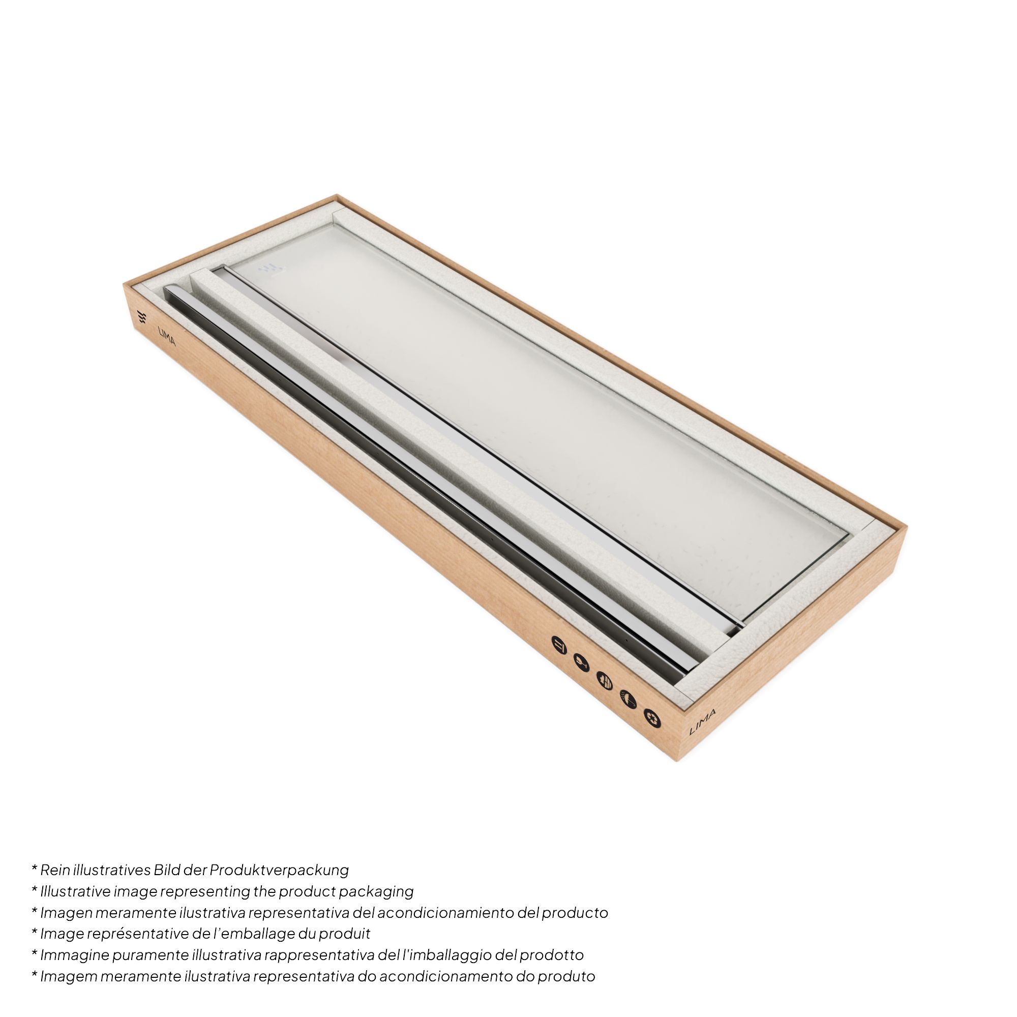 Duschtür Lima mit Pendeltüren 68-140 cm aus ESG Sicherheitsglas