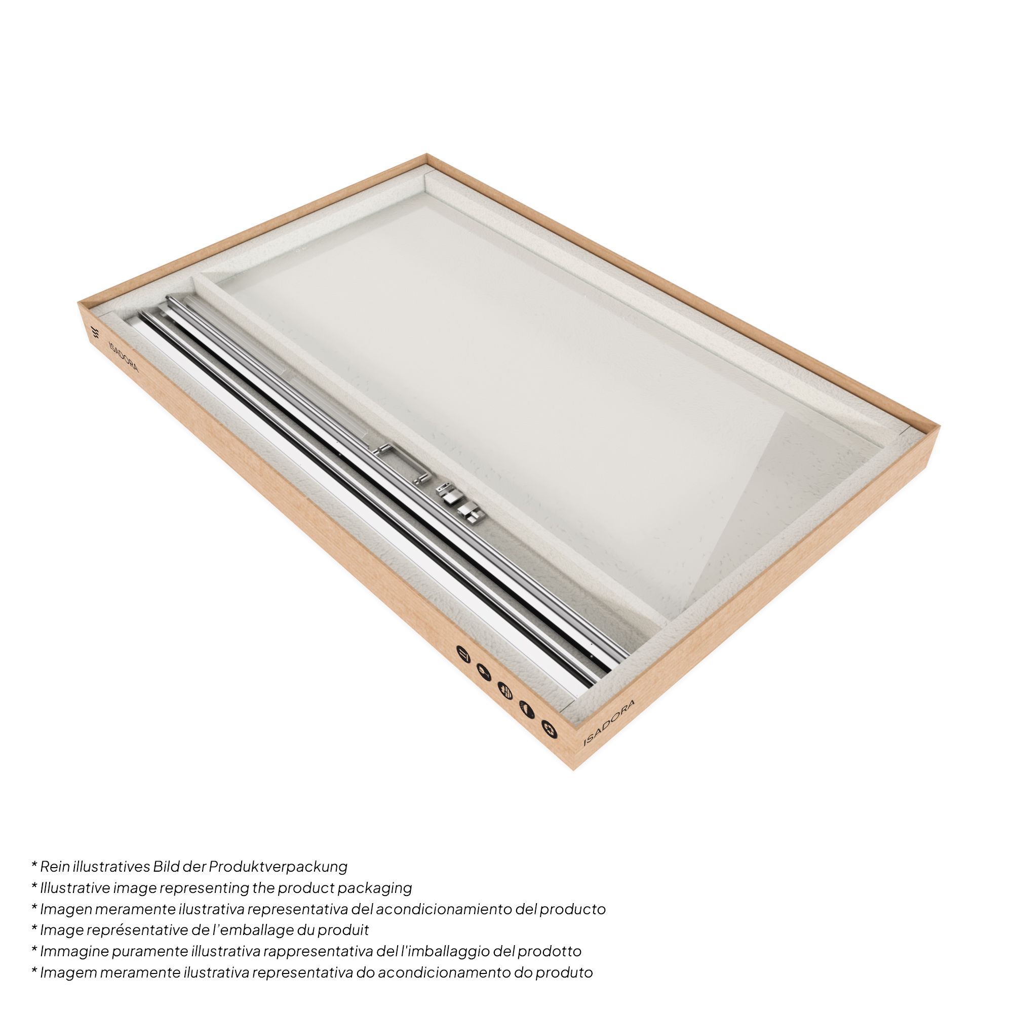 Fronteinstieg Isadora mit Klapptür und schwarzen Profilen aus ESG Sicherheitsglas