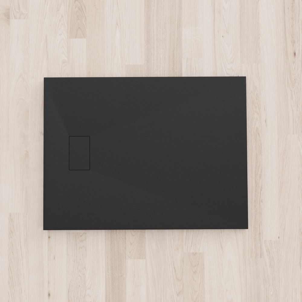 SMC Duschwanne Boreal in Stein-Optik inkl. Ablaufgarnitur - Schwarz 90x120 cm SMC Duschwanne Boreal in Stein-Optik inkl. Ablaufgarnitur - Schwarz 90x120 cm