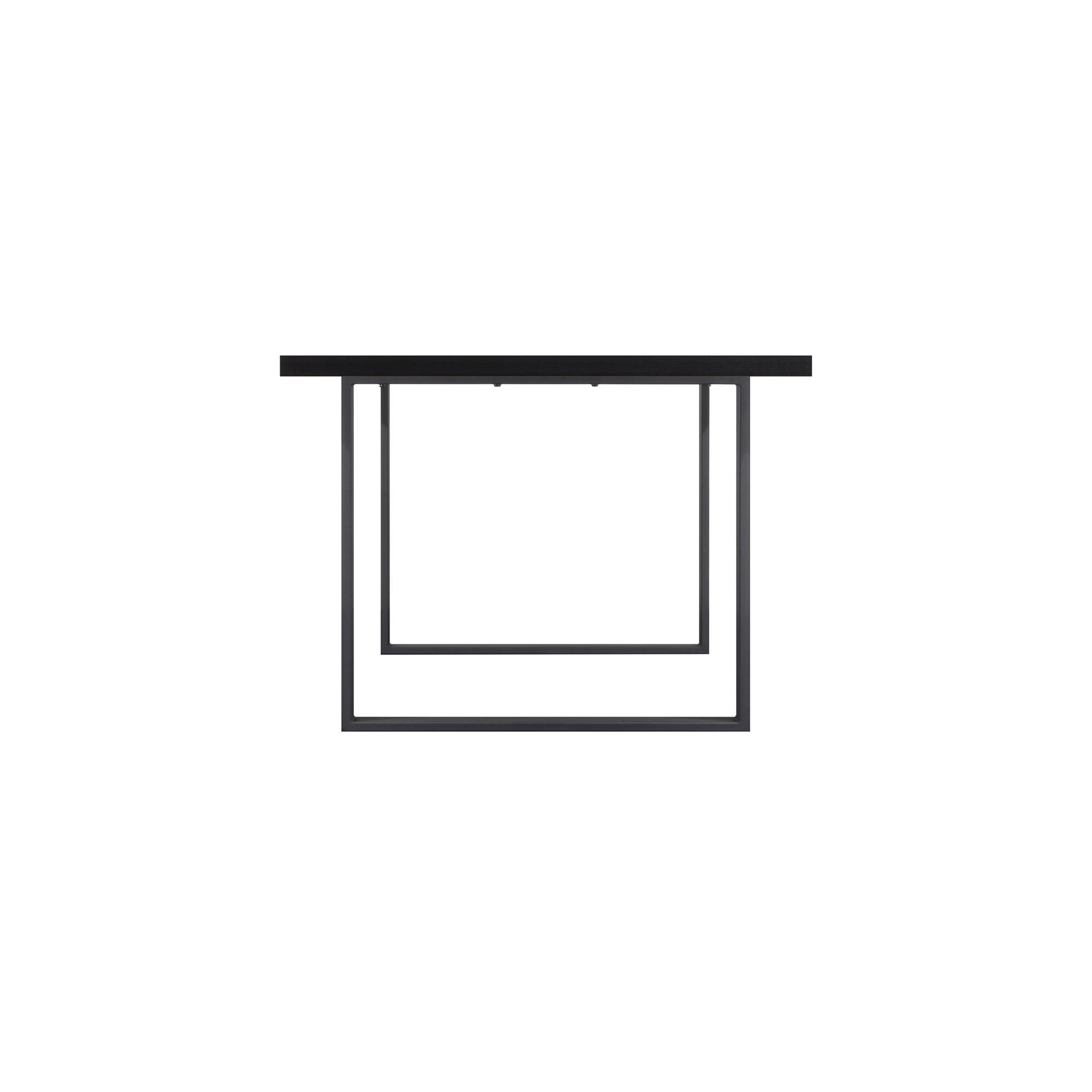 Esszimmertisch MACON Kufentisch Holztisch Esstisch - Schwarz + Schwarz 220x100 cm