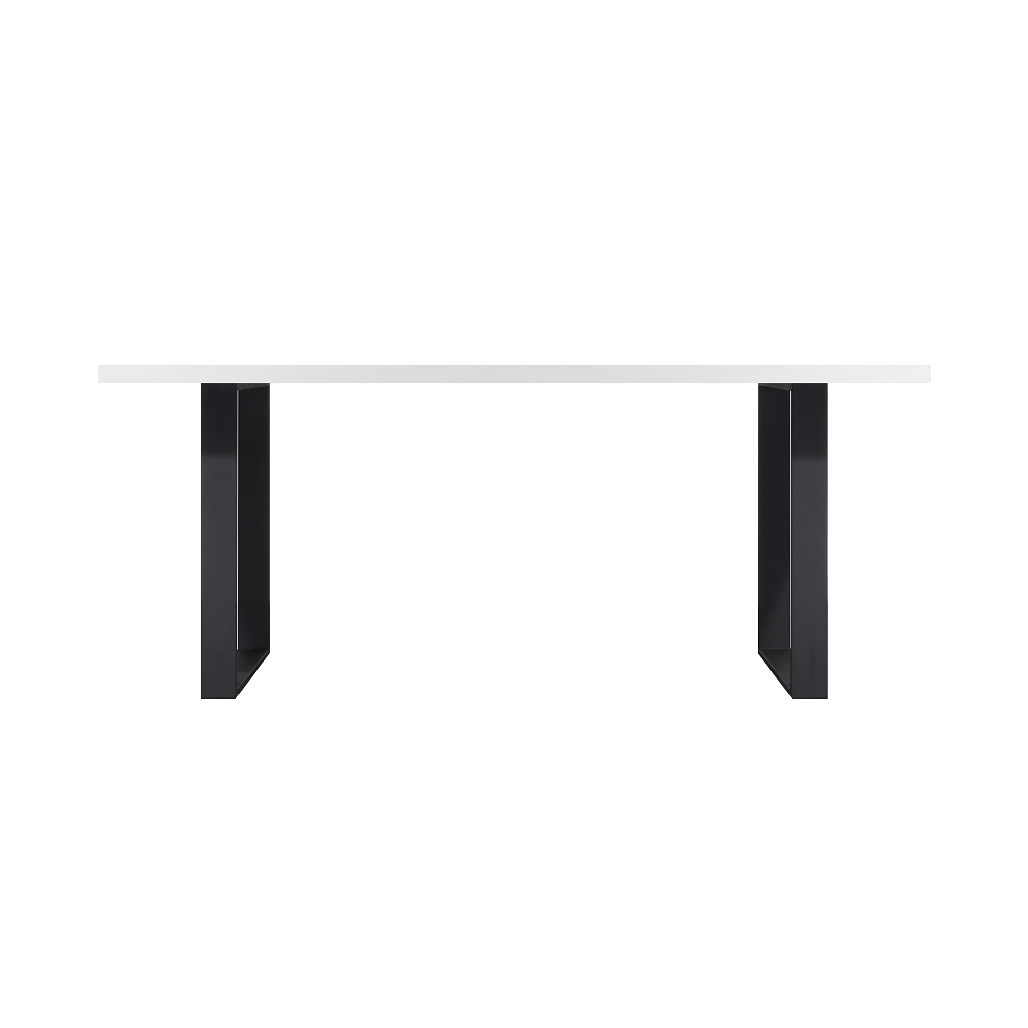 Esszimmertisch MACON Kufentisch Holztisch Esstisch - Weiß + Schwarz Esszimmer Kufentisch MACON Weiß + Schwarz 220x100 cm