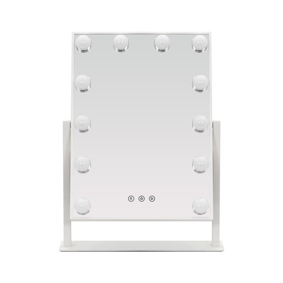 Schminkspiegel Bulb LITTLE mit 12 dimmbaren LED-Lampen Weiß Schminkspiegel Bulb LITTLE mit 12 dimmbaren LED-Lampen Weiß