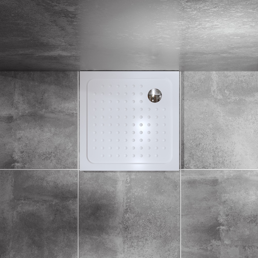 Duschwanne Maja aus Sanitäracryl inkl. Ablaufgarnitur - Weiß Duschwanne Maja aus Sanitäracryl inkl. Ablaufgarnitur - Weiß