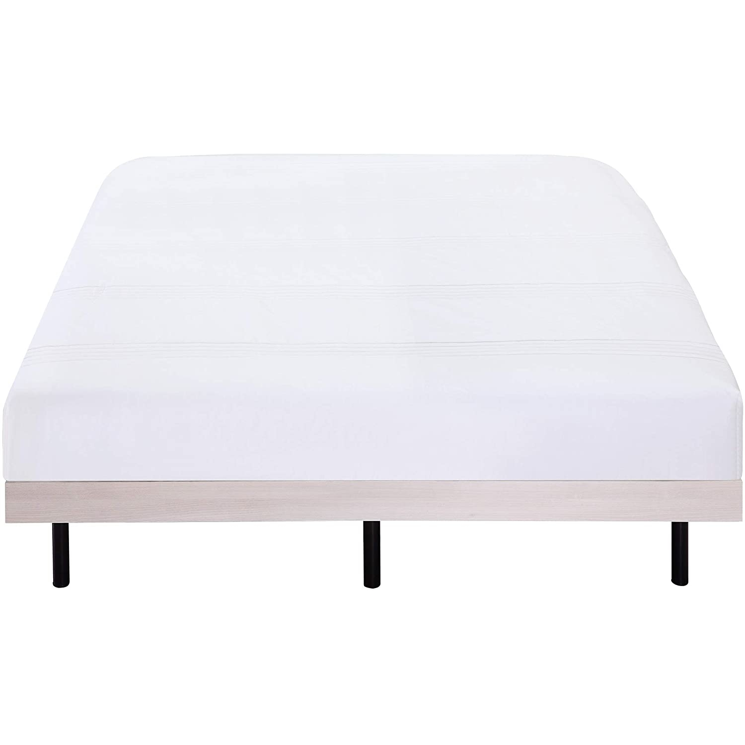 Holz-Rahmenbett - 140x200 cm Esche Weiß Holz-Rahmenbett - 200x200 cm Esche Weiß