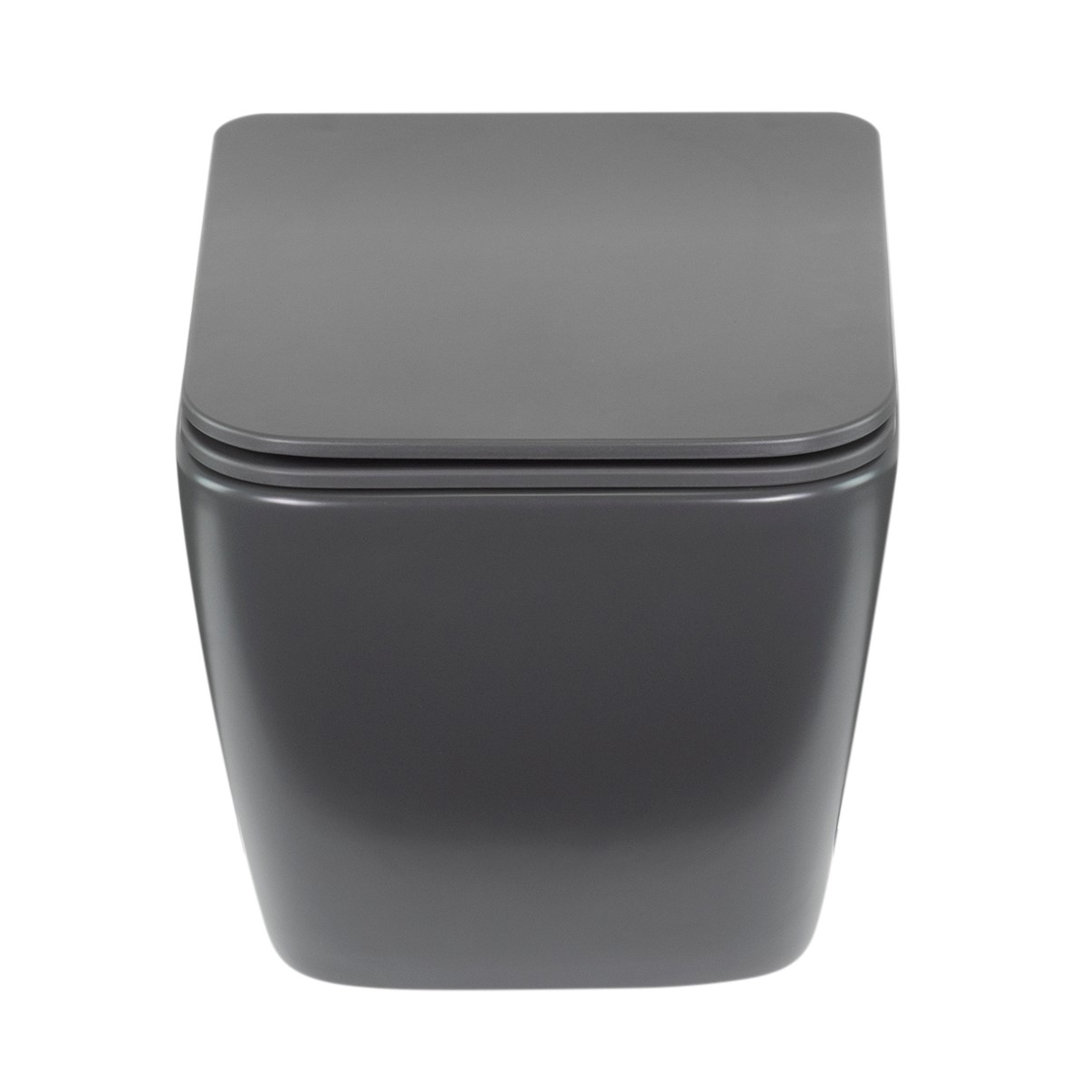Toilette Hänge WC Spülrandlos inkl. WC Sitz mit Absenkautomatik SOFTCLOSE Cube Grau Toilette Hänge WC Spülrandlos inkl. WC Sitz mit Absenkautomatik SOFTCLOSE Cube Grau