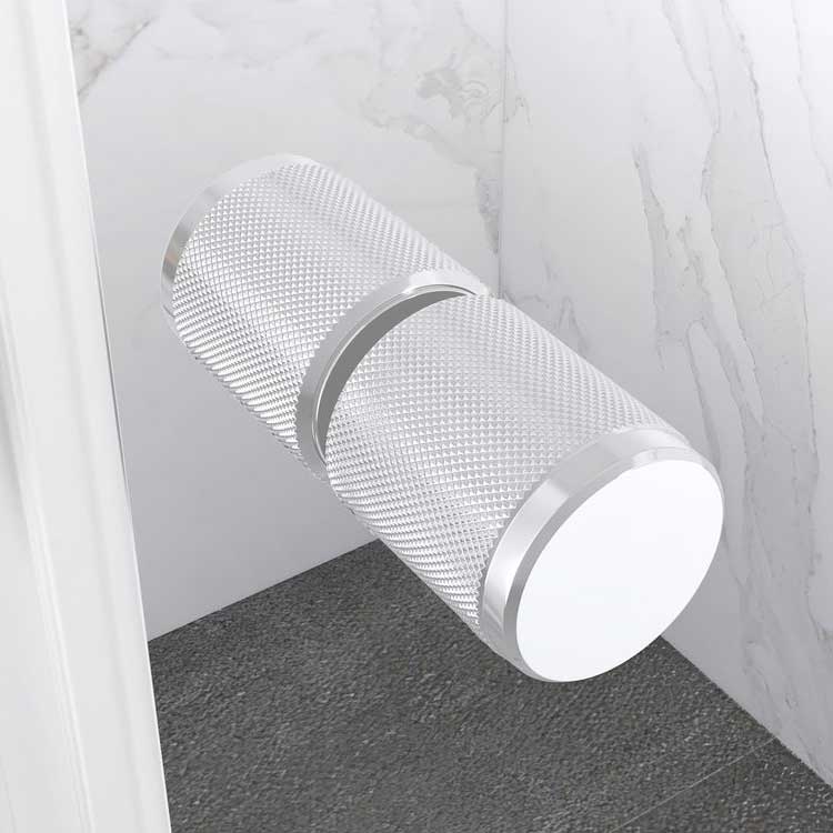 Eckeinstieg Kaylee WHITE mit Schiebetüren aus ESG Sicherheitsglas 195cm-90x90 cm