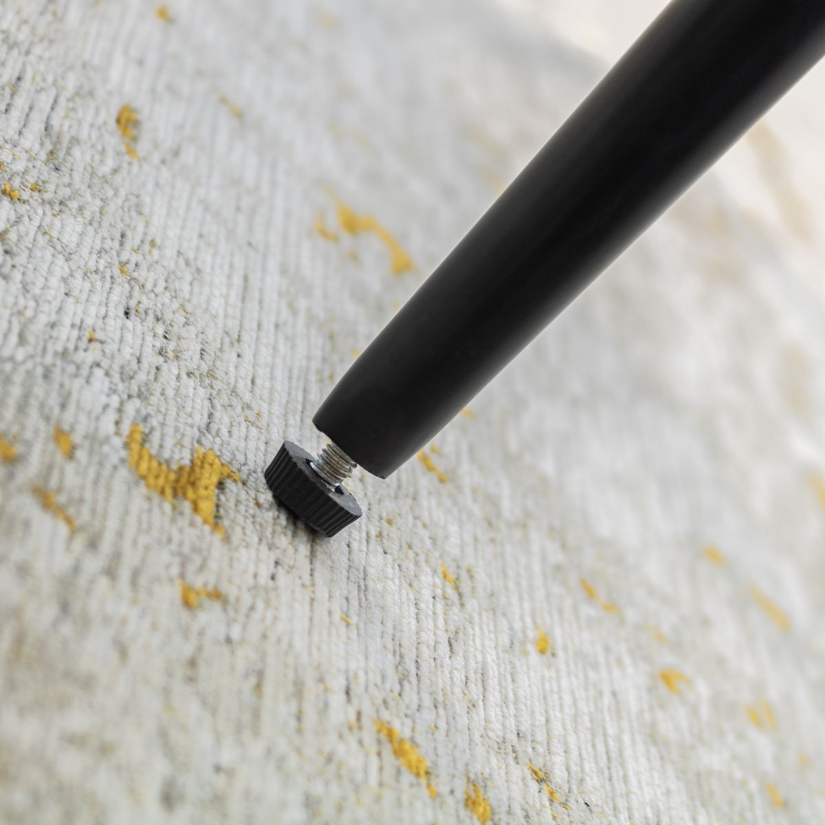 Esszimmerstuhl Wohnzimmerstuhl Watson Schwarz aus Textilleder