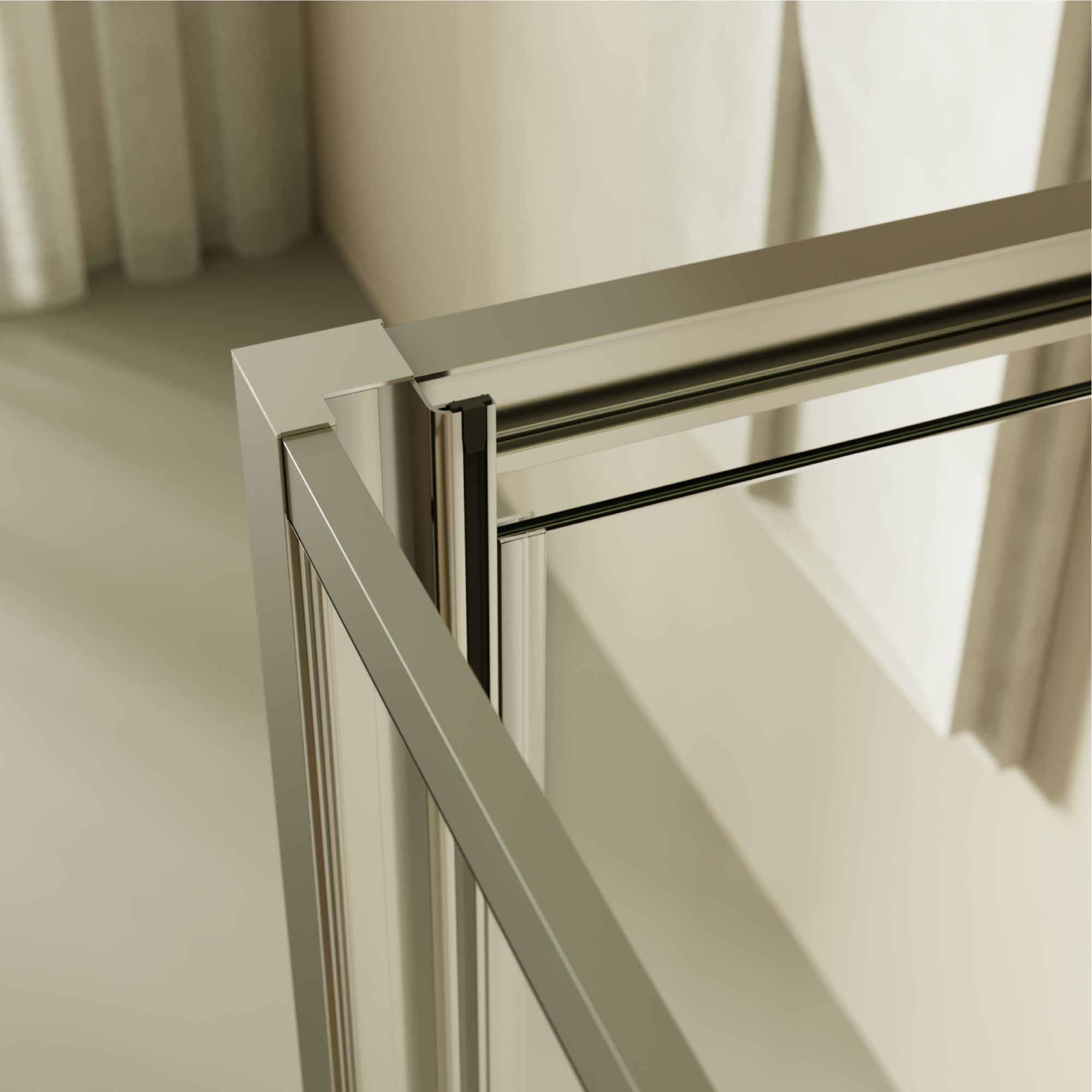 Fronteinstieg Isadora mit Klapptür aus ESG Sicherheitsglas