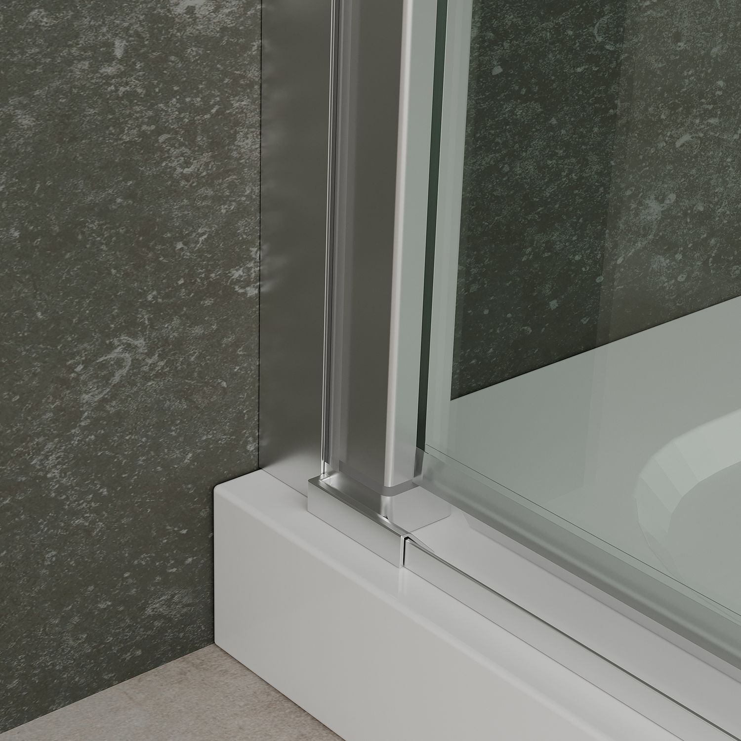 Eckeinstieg Belle mit Falttüren aus 6mm ESG Sicherheitsglas