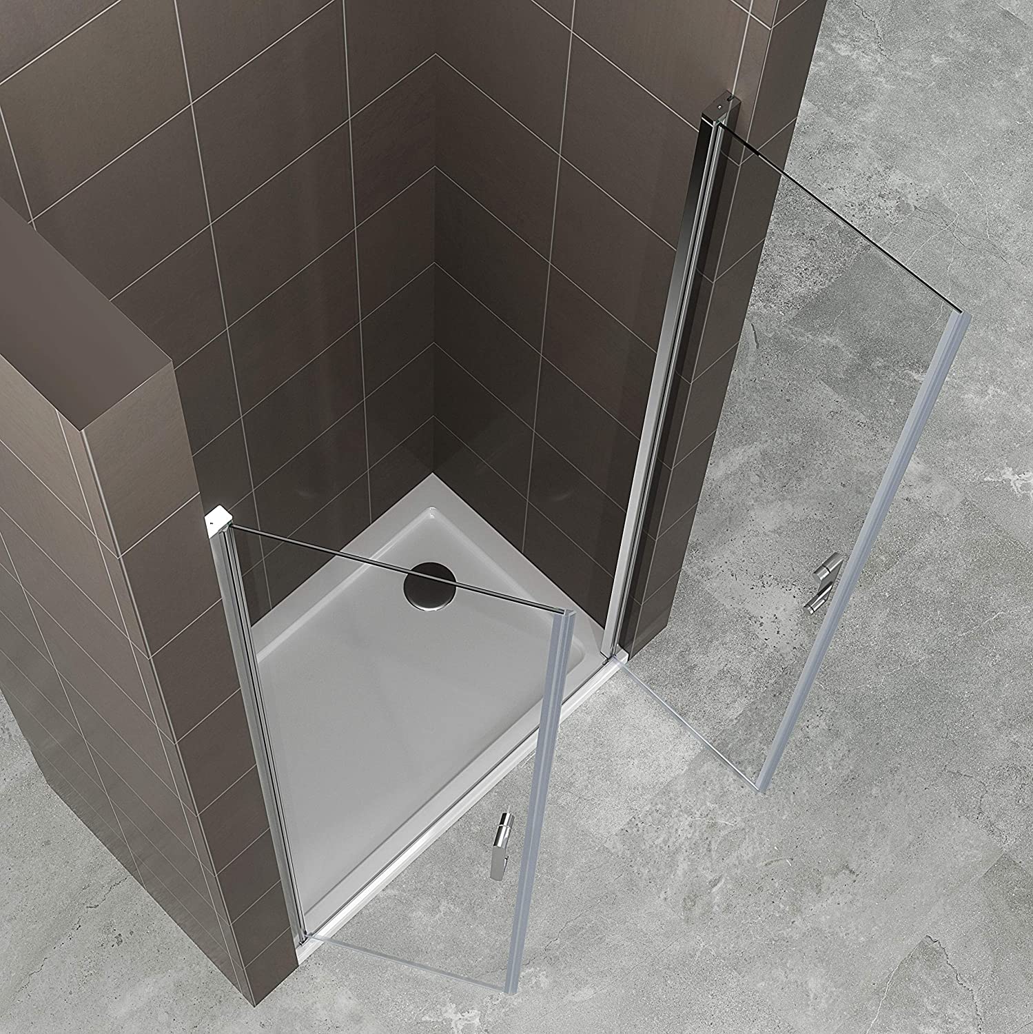 Duschtür Stella mit Pendeltüren aus ESG Sicherheitsglas Duschtür Stella mit Pendeltüren aus ESG Sicherheitsglas