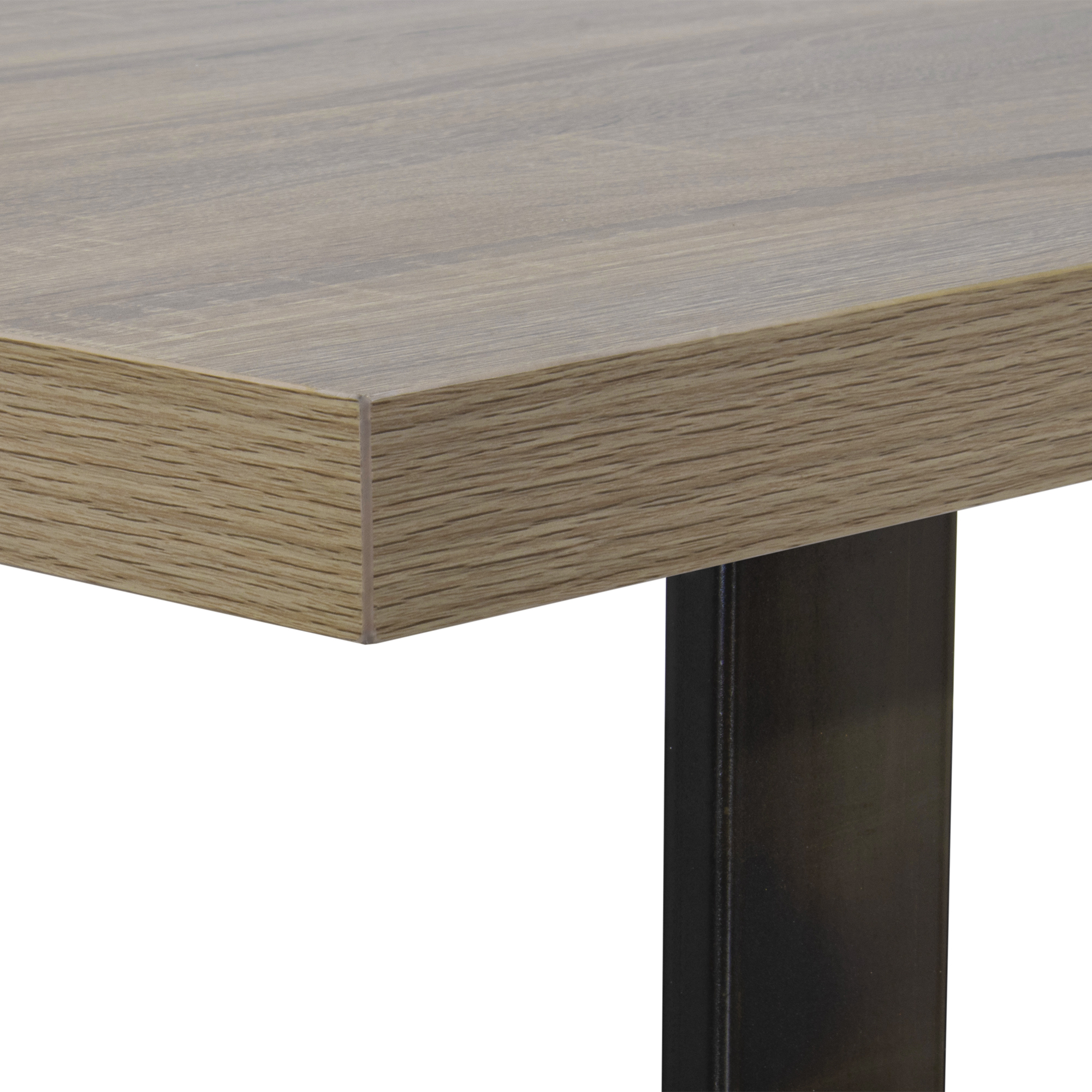 Esszimmertisch MACON Kufentisch Holztisch Esstisch - Eiche + Industrial 140x 80 cm