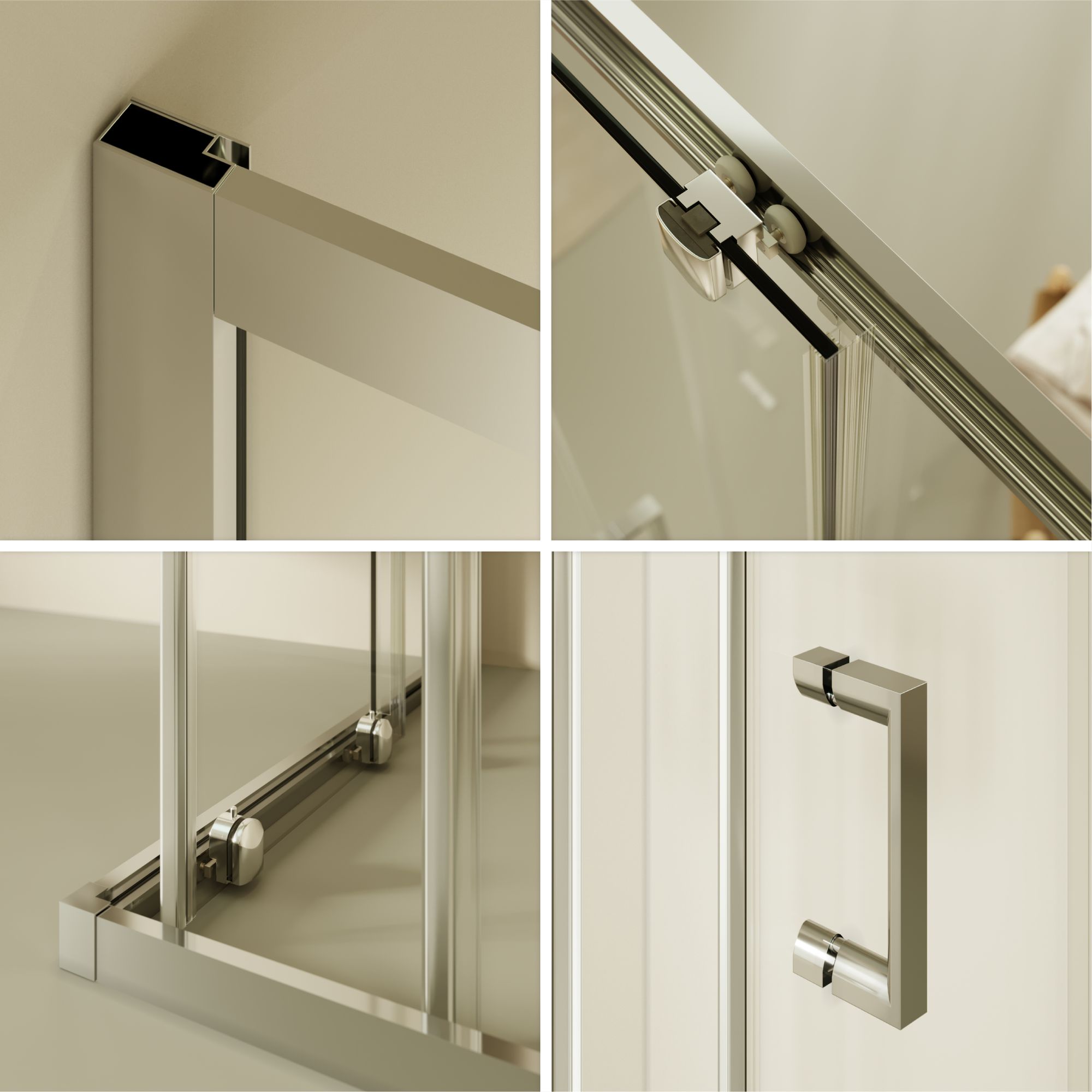 Eckeinstieg Diana mit Schiebetüren aus ESG Sicherheitsglas