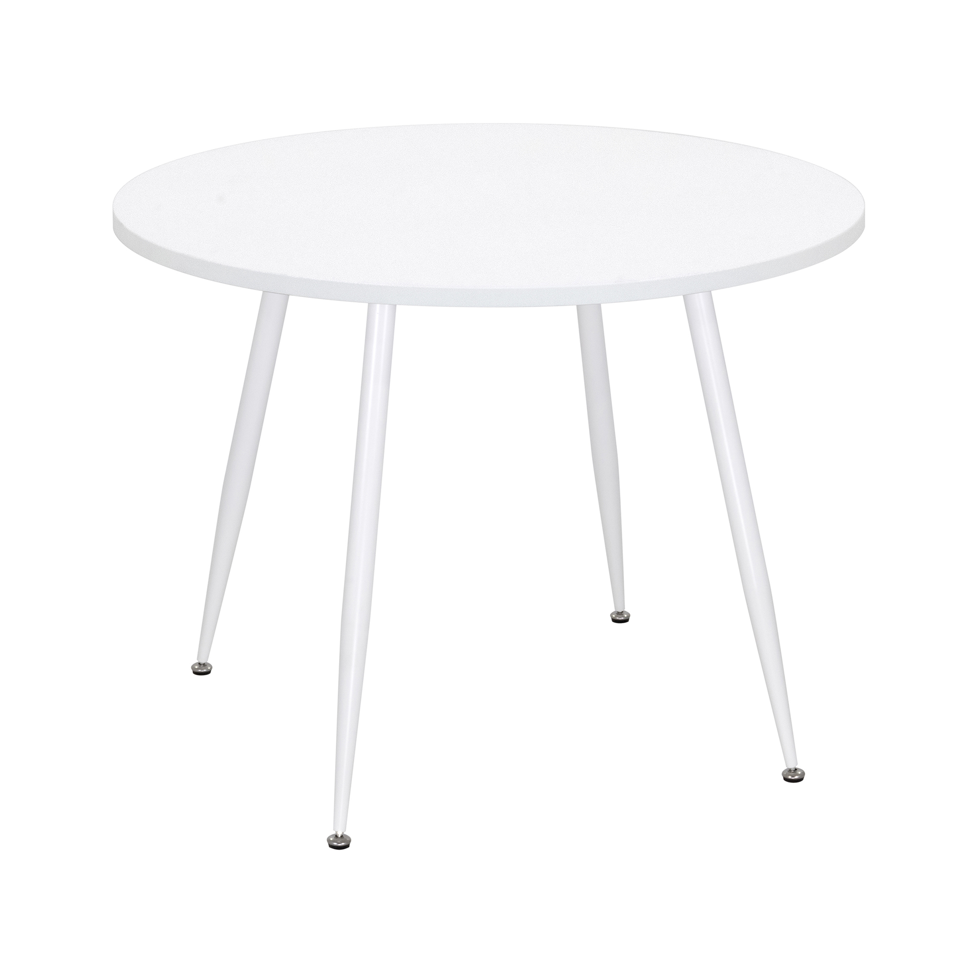 Esszimmer-Tisch CORIN | Tischplatte: Holz in Weiß | Beine: Weiß Esszimmer-Tisch CORIN | Tischplatte: Holz in Weiß | Beine: Weiß 80 cm