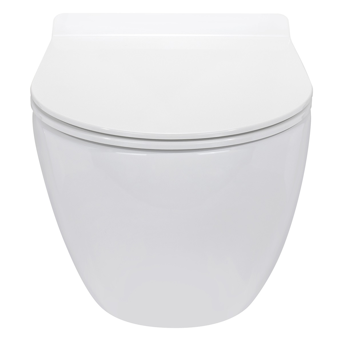 Toilette Hänge WC inkl. WC Sitz mit Absenkautomatik SOFTCLOSE + abnehmbar Carapelle L