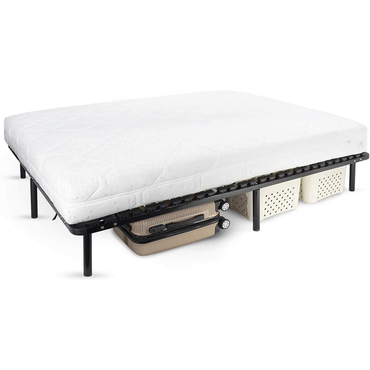 Lattenrost 200x200 8F NEU Metallbett auf Füßen - für alle Matratzen geeignet 140x190 cm