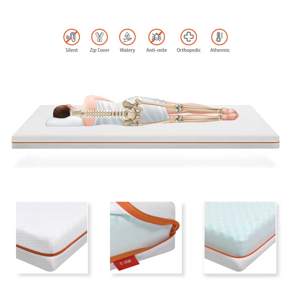 Mattress Slick made of 12cm PUR foam with removable cover. Mattress Slick made of 12cm PUR foam with removable cover.