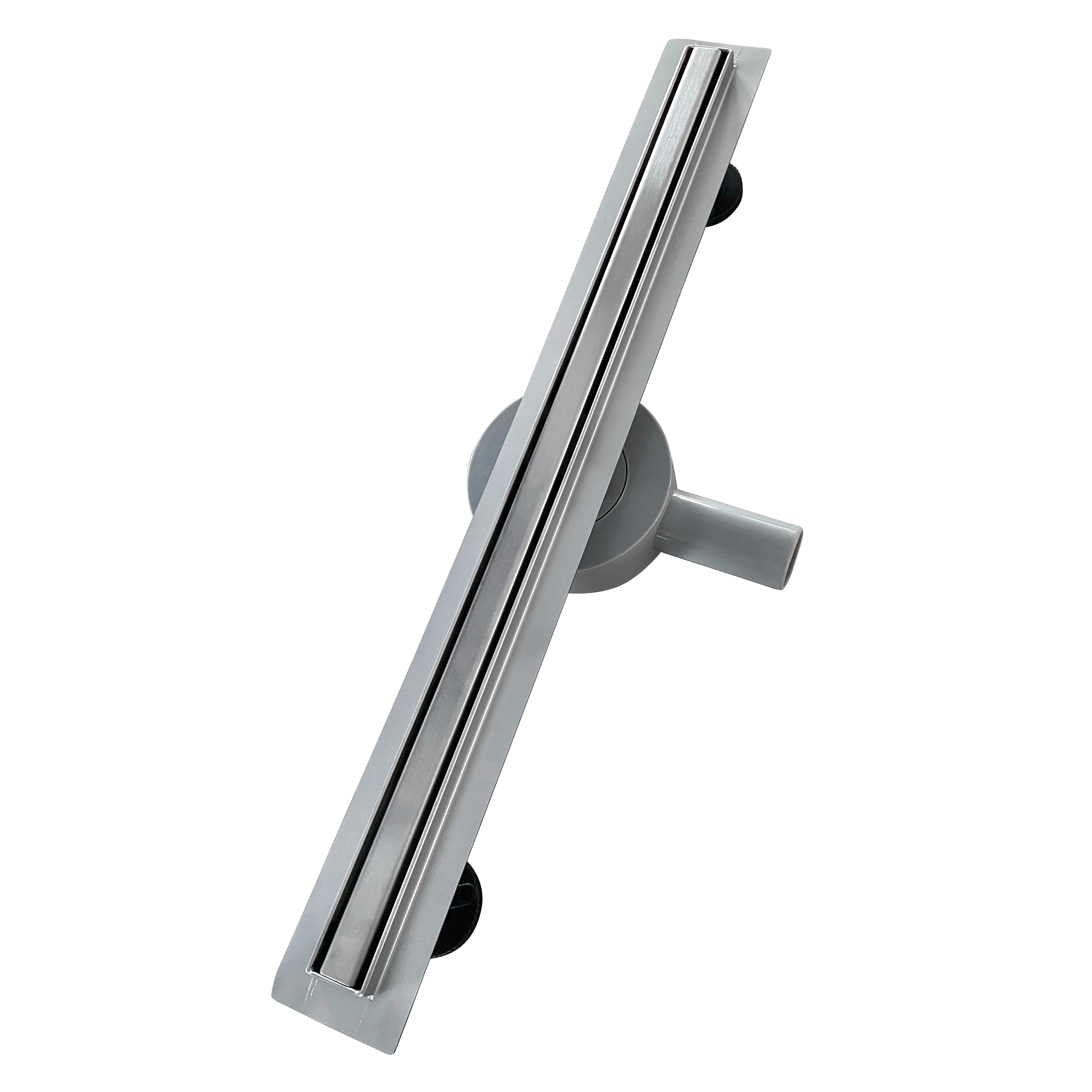 Duschrinne aus Edelstahl mit Randablauf für flache Installation B8 Duschrinne aus Edelstahl mit Randablauf für flache Installation B8