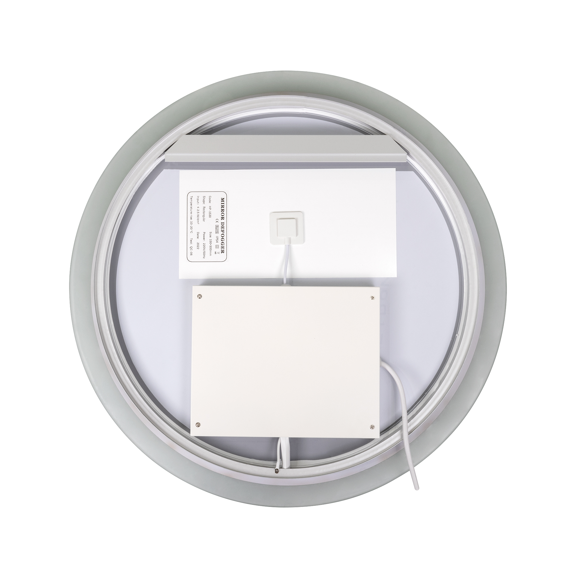 Runder LED Badspiegel RADIUS Badezimmerspiegel mit dimmbarer Beleuchtung, Farbwechsel und Antibeschlag-Funktion IP44 LED Badspiegel Mellow Badezimmerspiegel mit dimmbarer Beleuchtung, Farbwechsel und Antibeschlag-Funktion IP44 80 x 80 cm