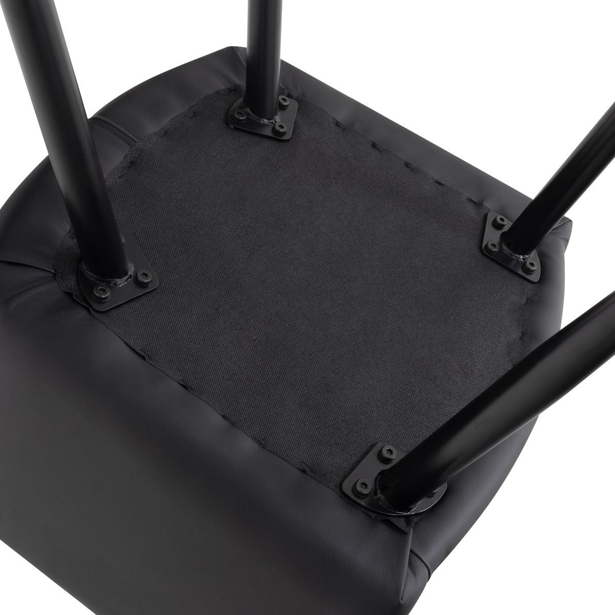 Esszimmerstuhl Wohnzimmerstuhl Watson Schwarz aus Textilleder