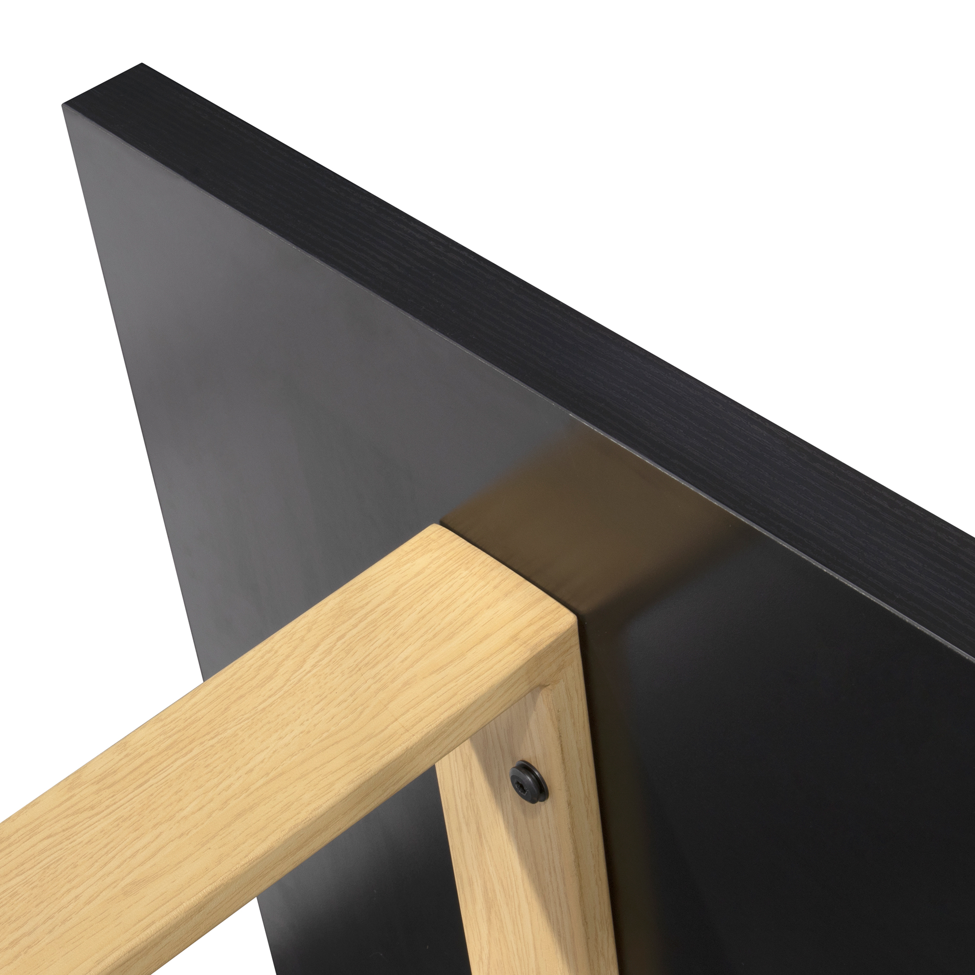 Esszimmertisch MACON Kufentisch Holztisch Esstisch Schwarz + Eiche 140x 80 cm
