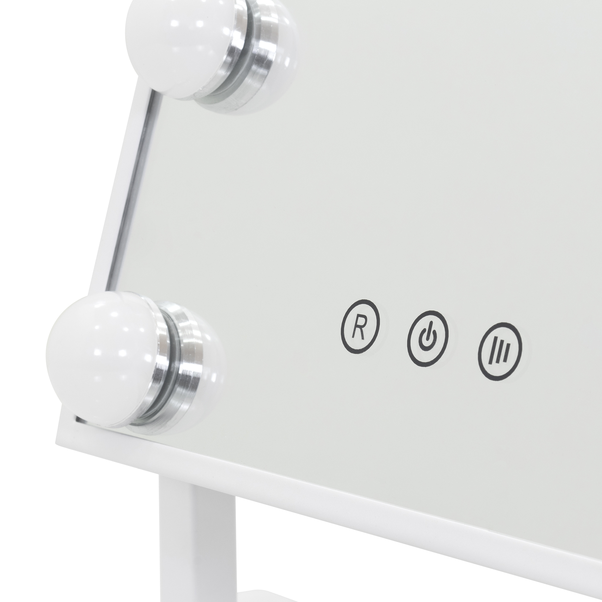 Schminkspiegel Bulb TINY mit 9 dimmbaren LED-Lampen Weiß