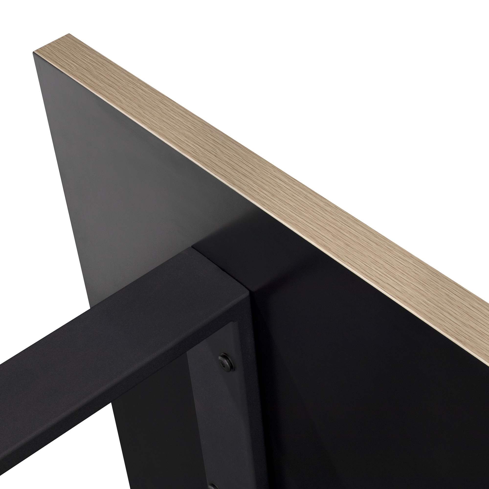 Esszimmertisch MACON Kufentisch Holztisch Esstisch - Eiche + Schwarz 140x 80 cm