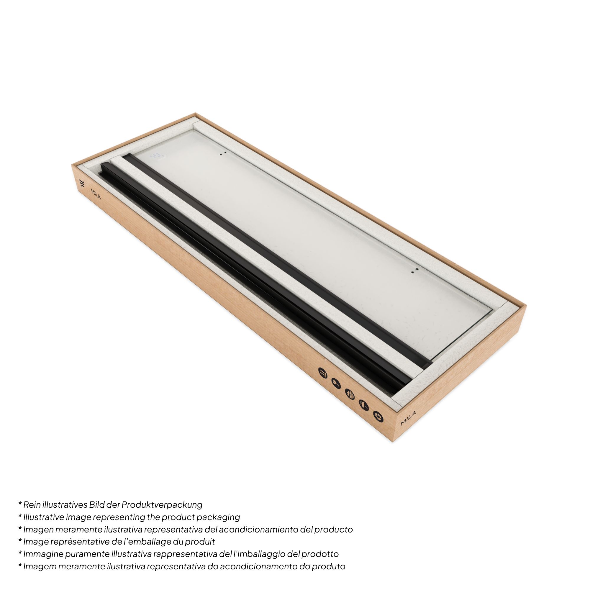 Duschtür Mila mit Falttür aus klarem ESG Sicherheitsglas BLACK EDITION Duschtür Mila mit Falttür aus klarem ESG Sicherheitsglas BLACK EDITION