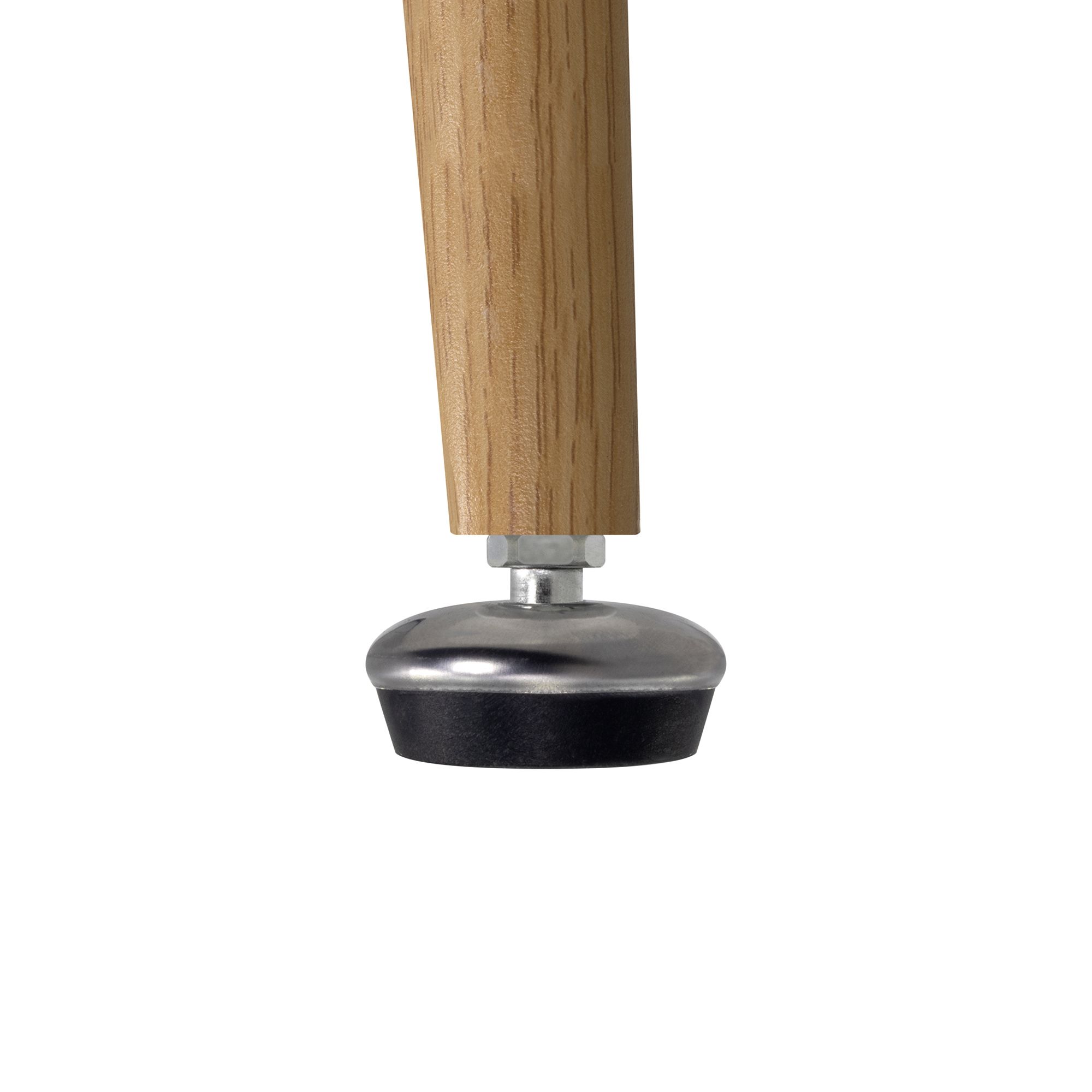 Esszimmer-Tisch BEALE | Tischplatte: Transparentes Glas | Beine: Holz 160 cm