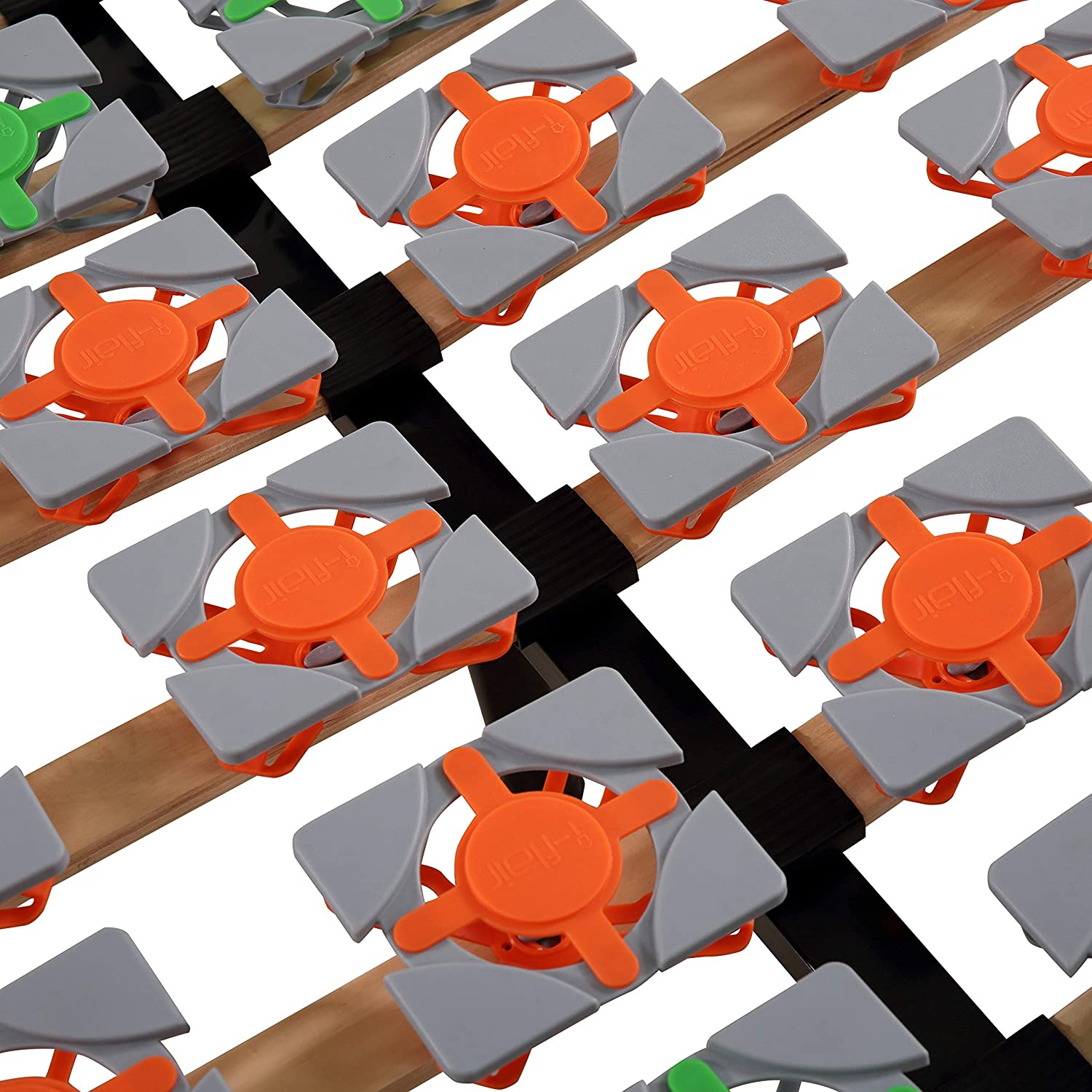 Ergo IF57 Gästebett auf Füßen mit Tellerfedern - für alle Matratzen geeignet FLOWER 140x200 8F - IF57