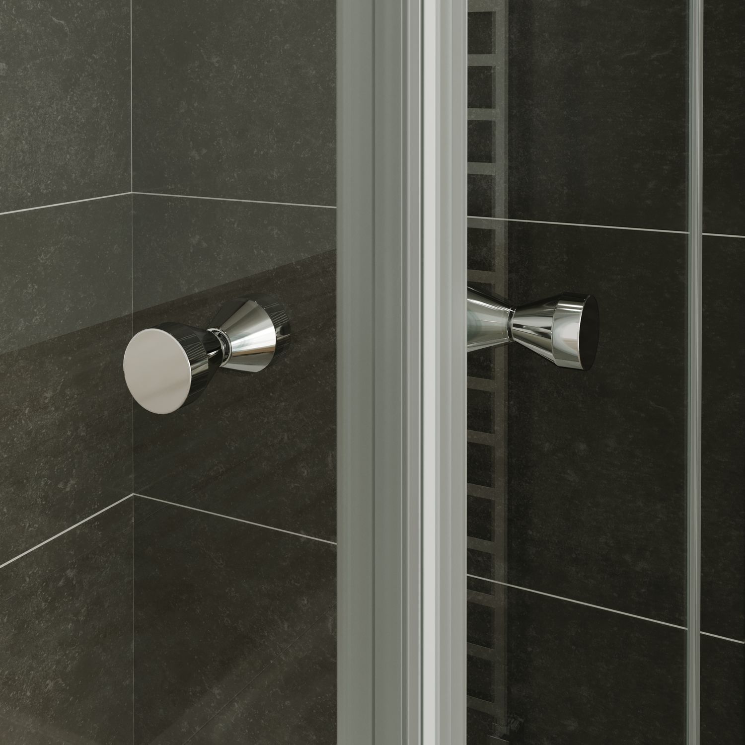 Eckeinstieg Maria mit Klapptüren aus 8 mm ESG Sicherheitsglas Eckeinstieg Maria mit Klapptüren aus 8 mm ESG Sicherheitsglas