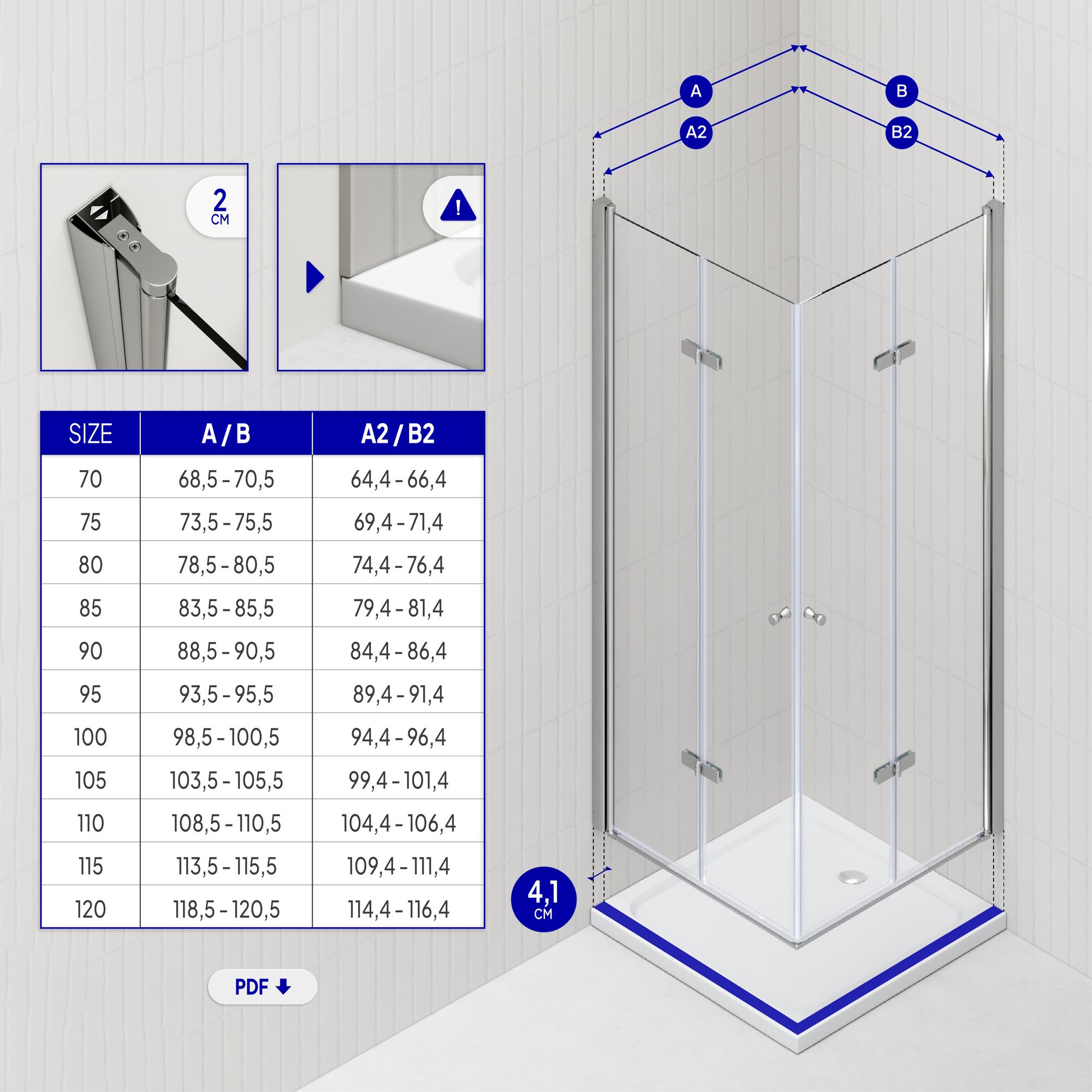 Eckeinstieg Emma mit Falttüren aus ESG Sicherheitsglas Eckeinstieg Emma mit Falttüren aus ESG Sicherheitsglas