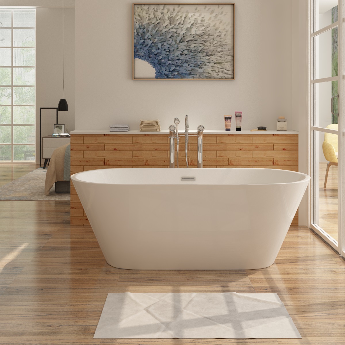 Badewanne aus Sanitäracryl Lugano - ALLE GRÖßEN